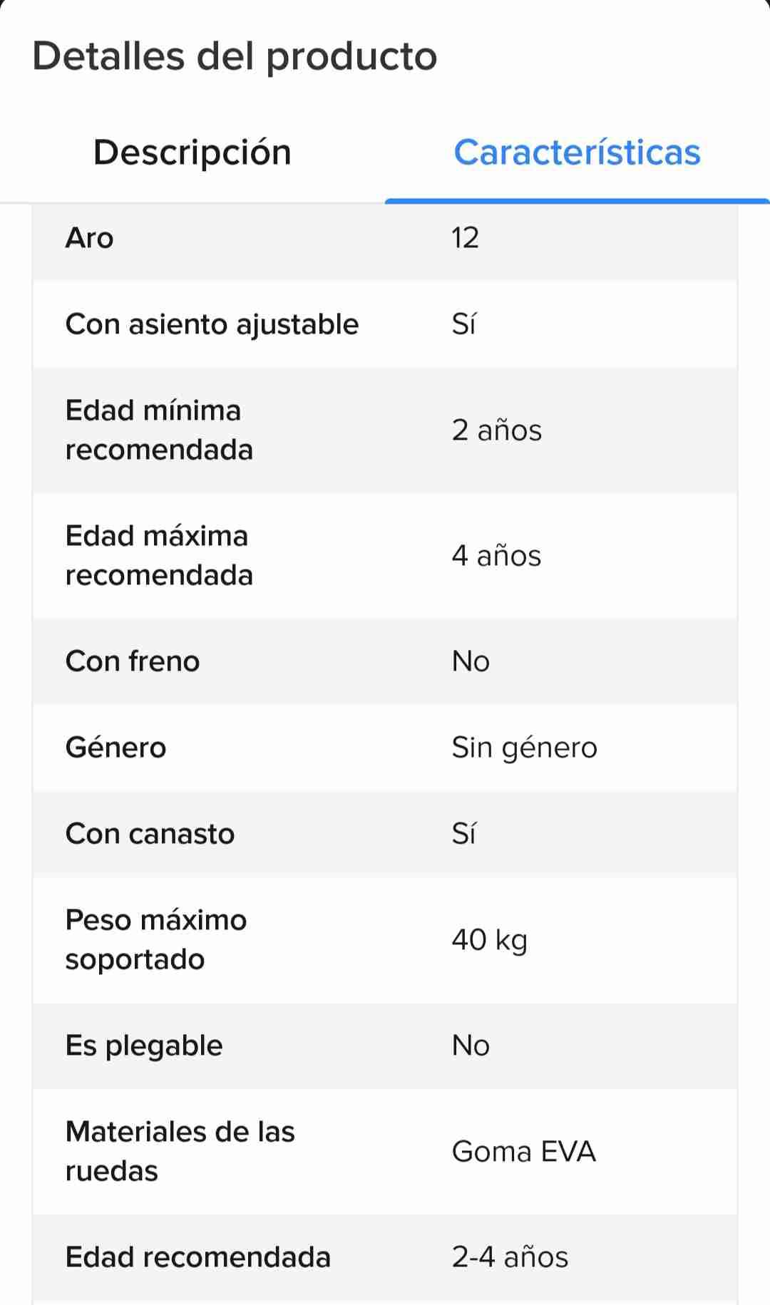 Bicicleta de equilibrio rosa para niñas - miniatura 5