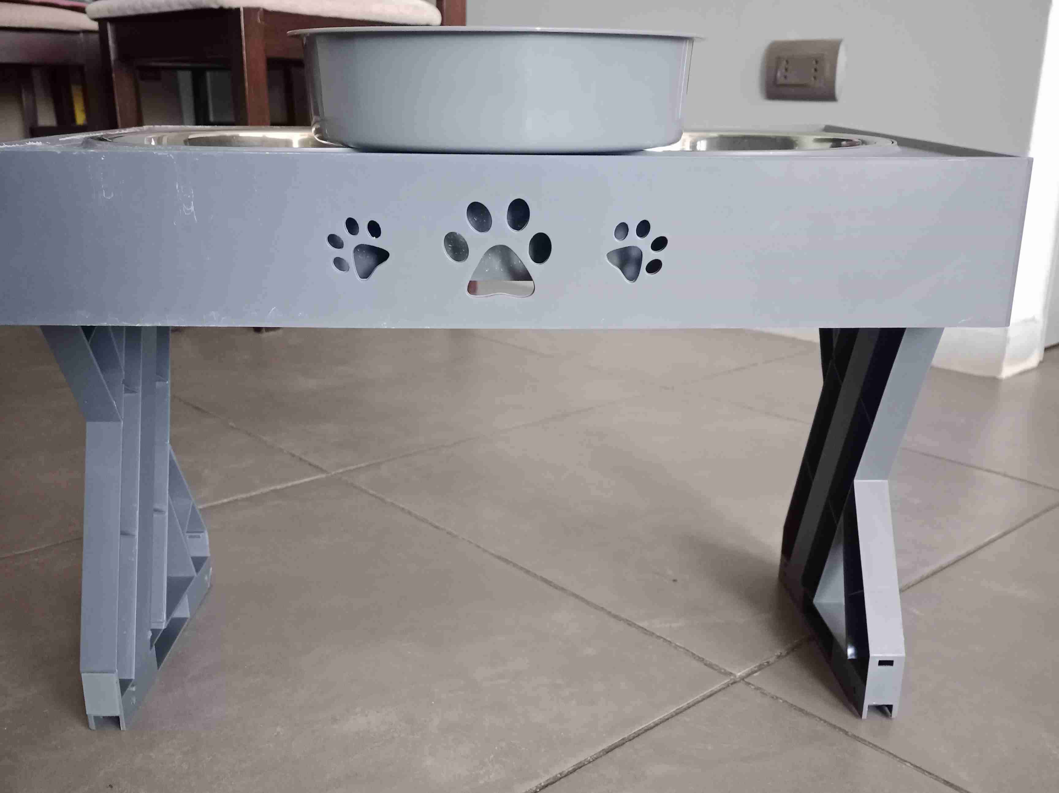 Comedero elevado doble para mascotas - miniatura 4