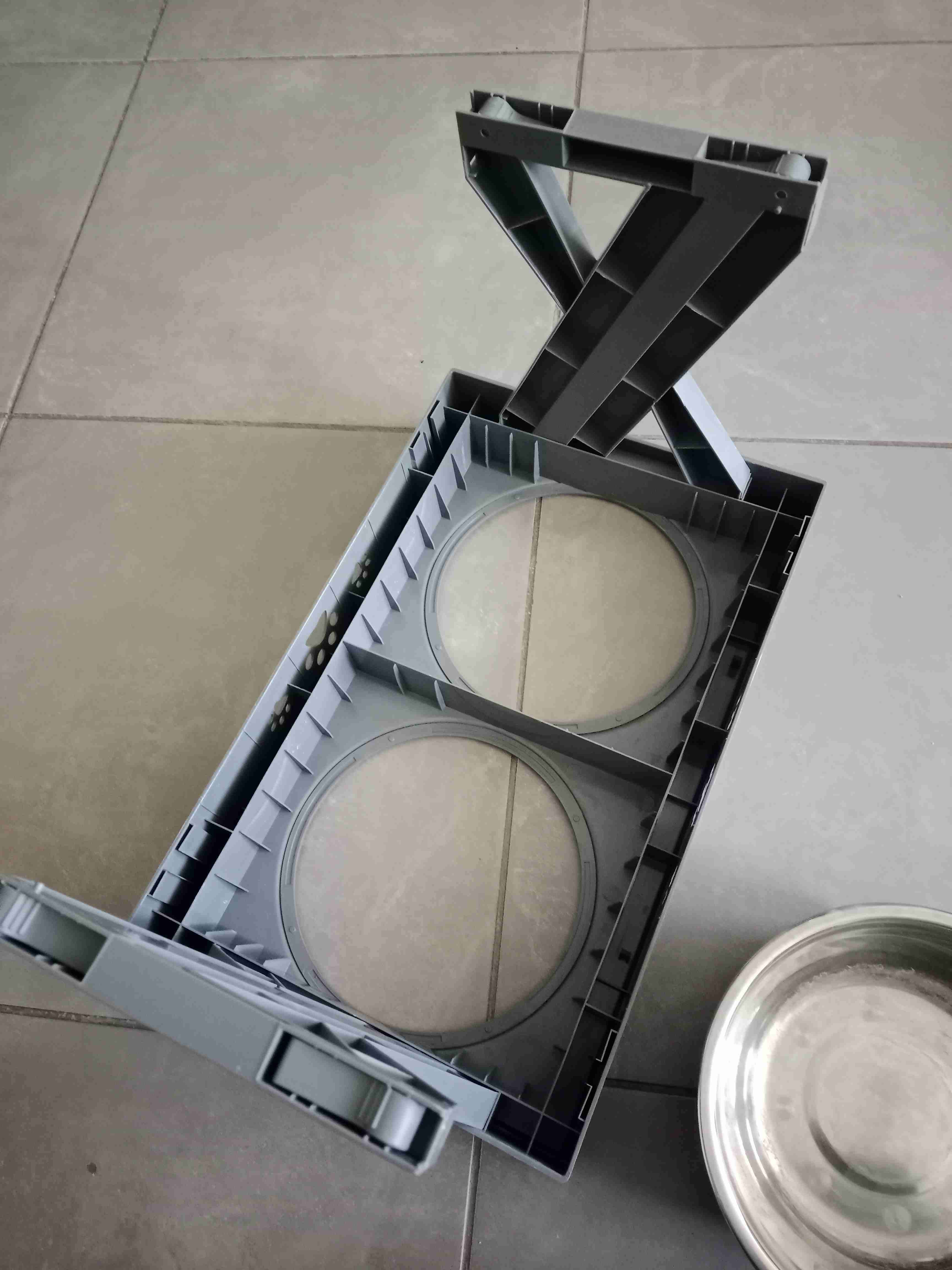 Comedero elevado doble para mascotas - miniatura 5