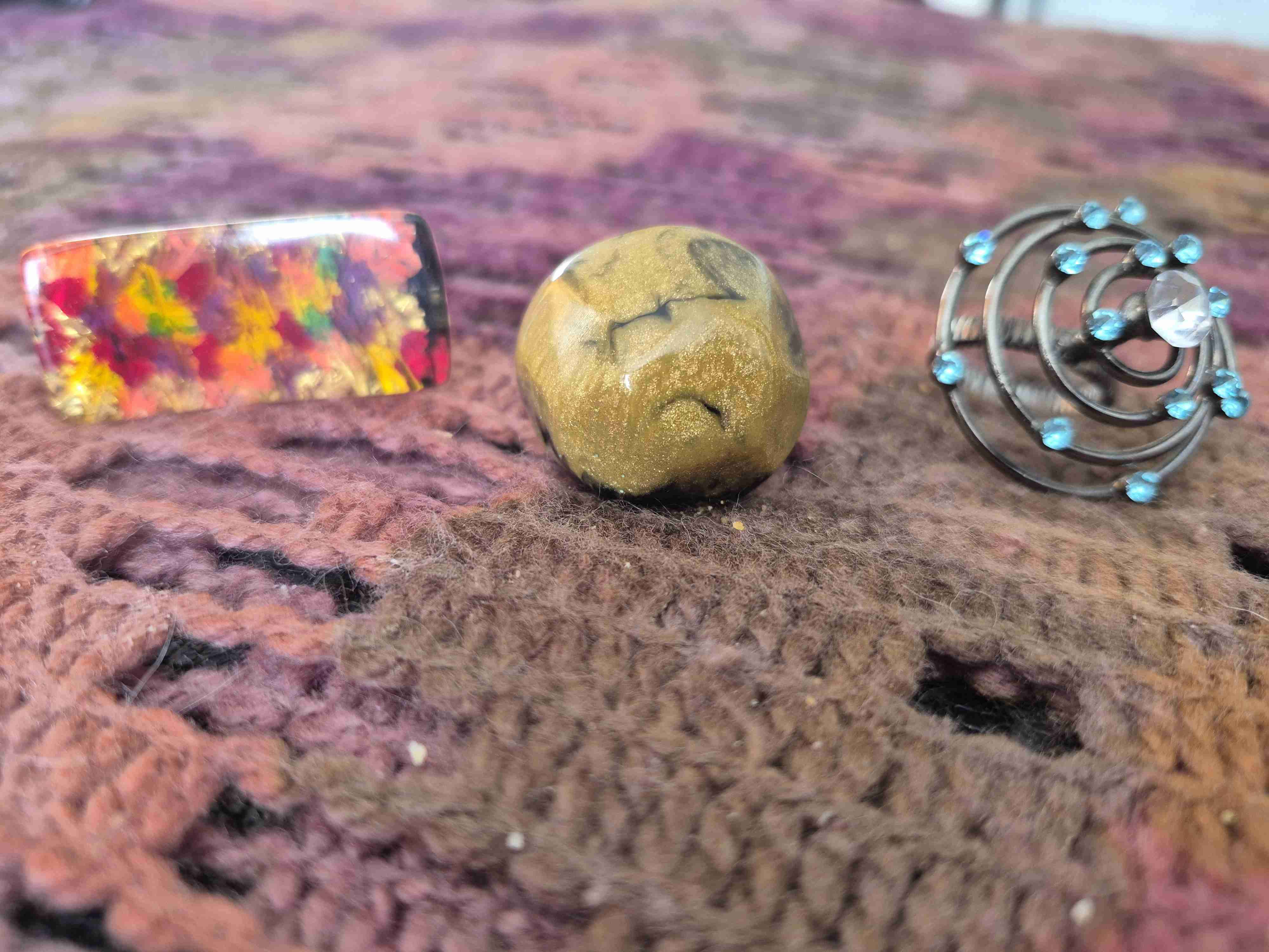 Conjunto de accesorios artesanales