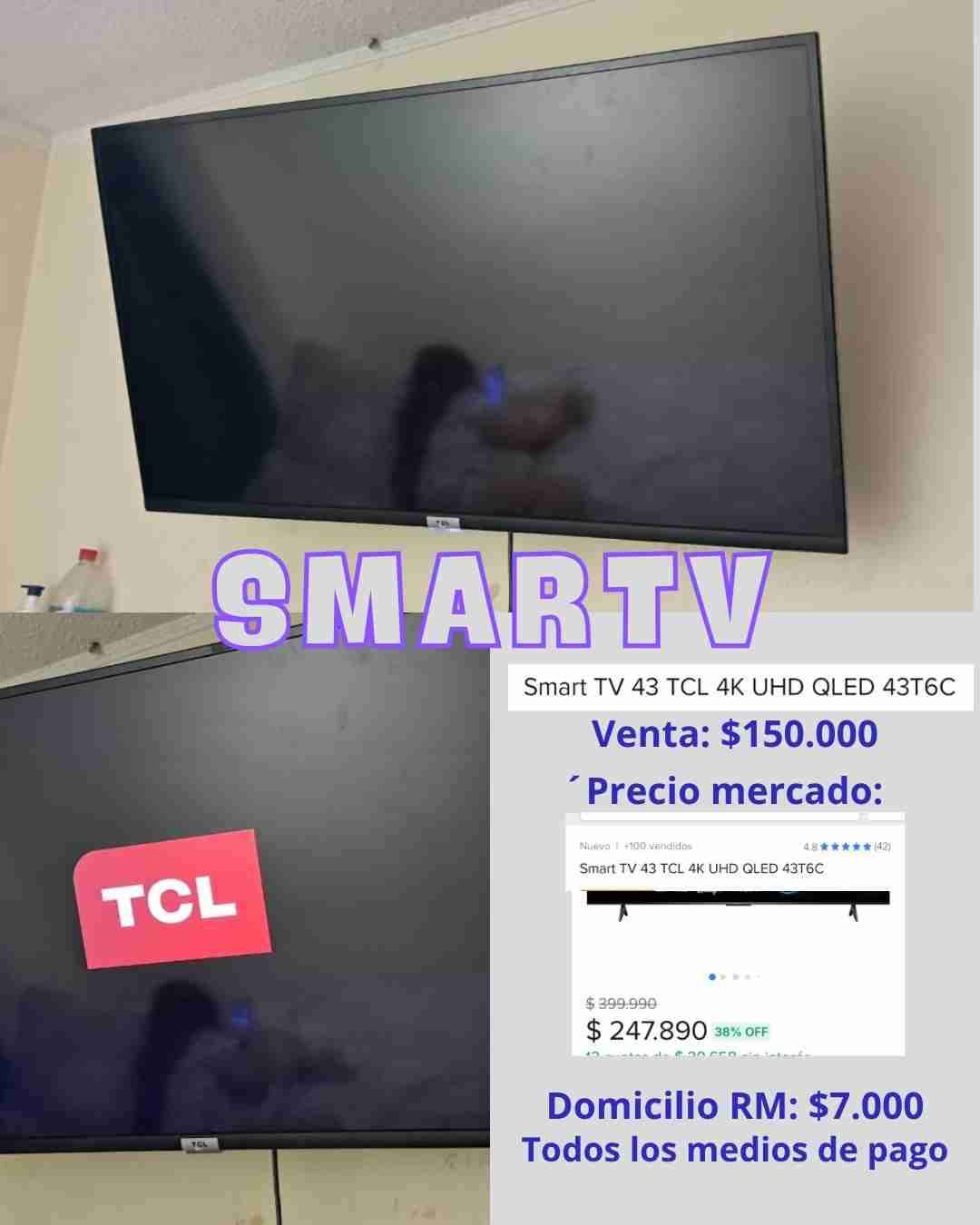 Smart TV TCL 43 pulgadas 4K