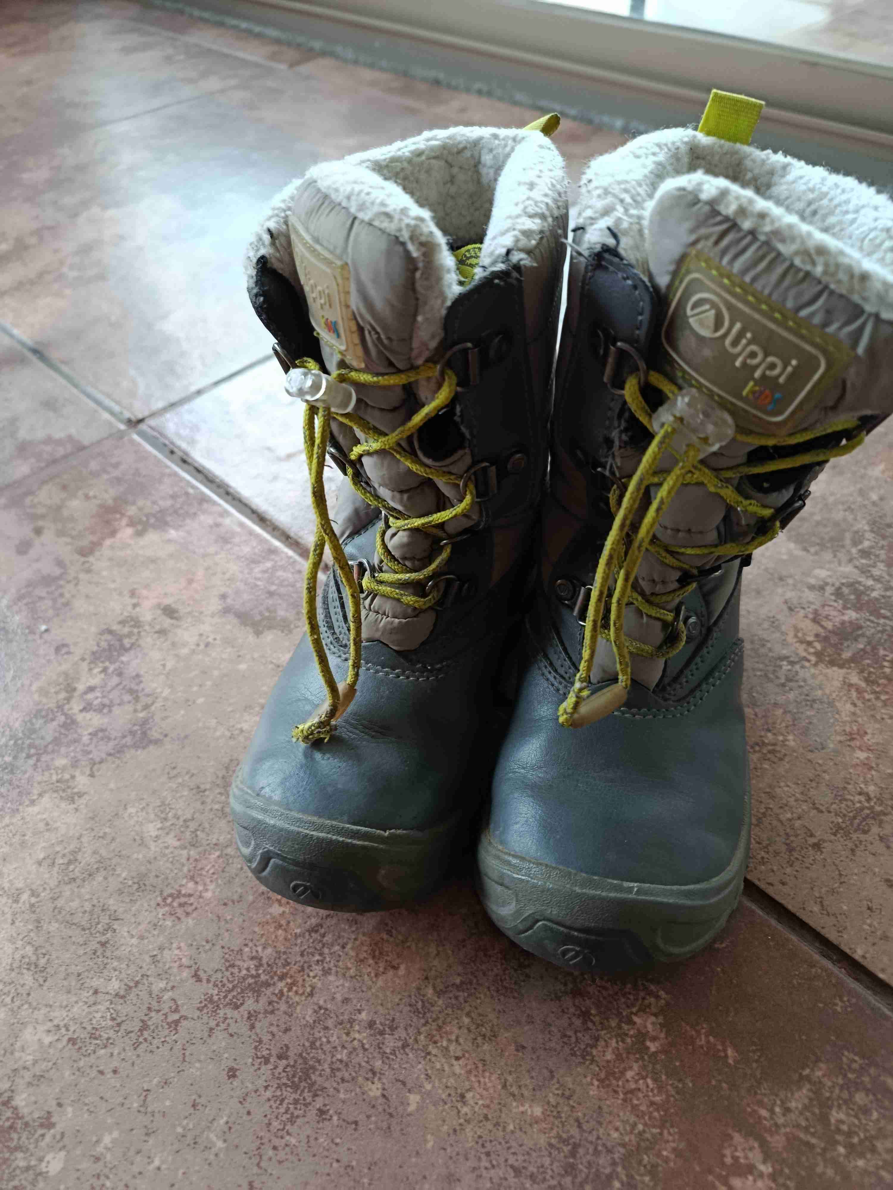 Botas infantiles de invierno grises - miniatura 2