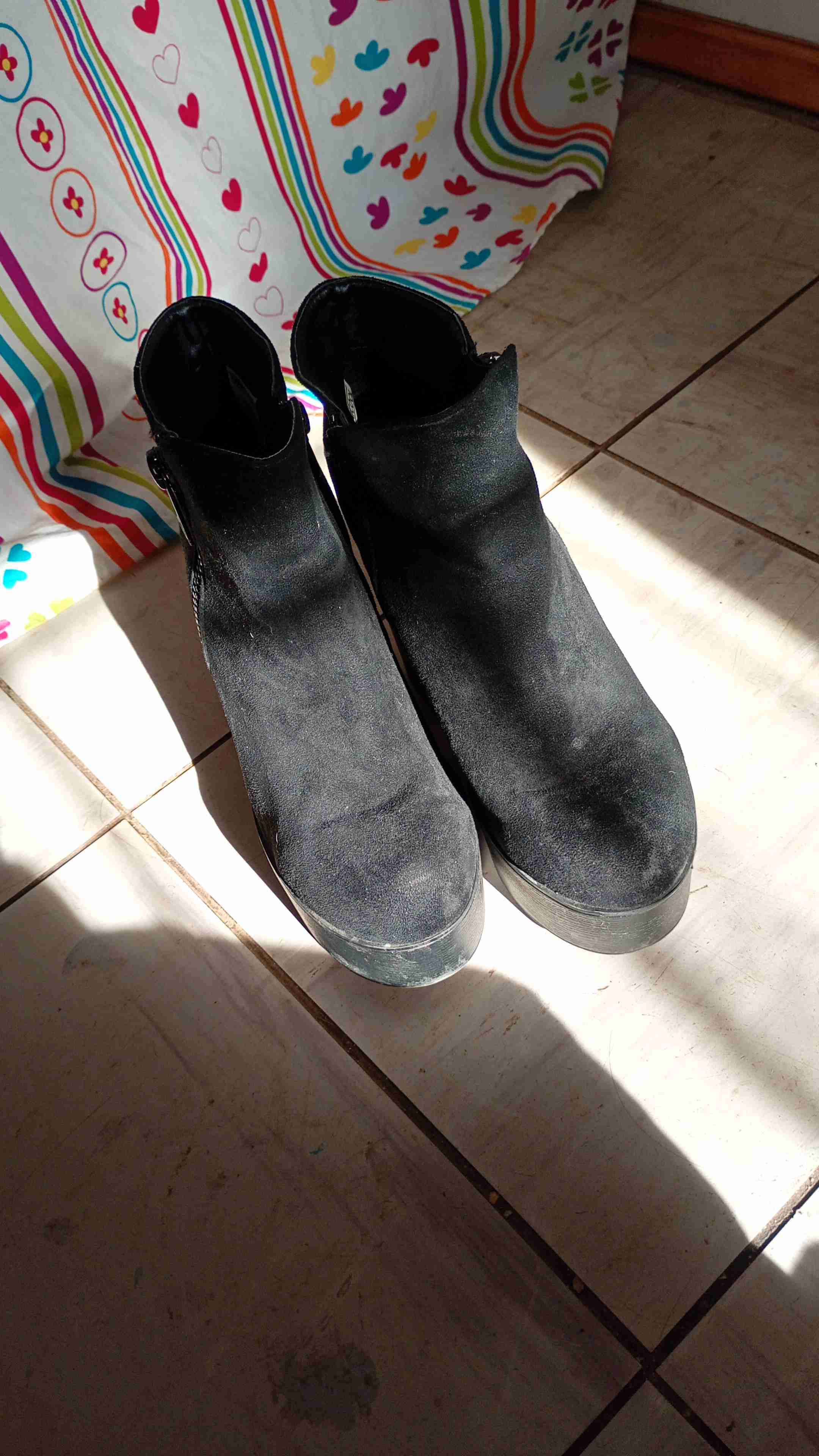 Botines de tacón de gamuza - miniatura 5