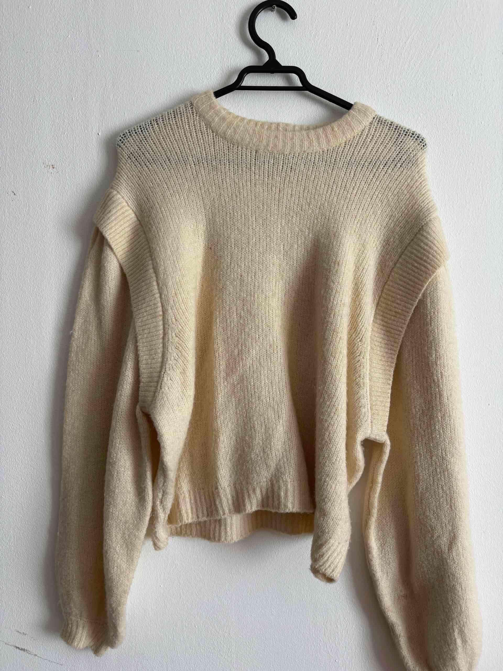 Chaleco crema de lana