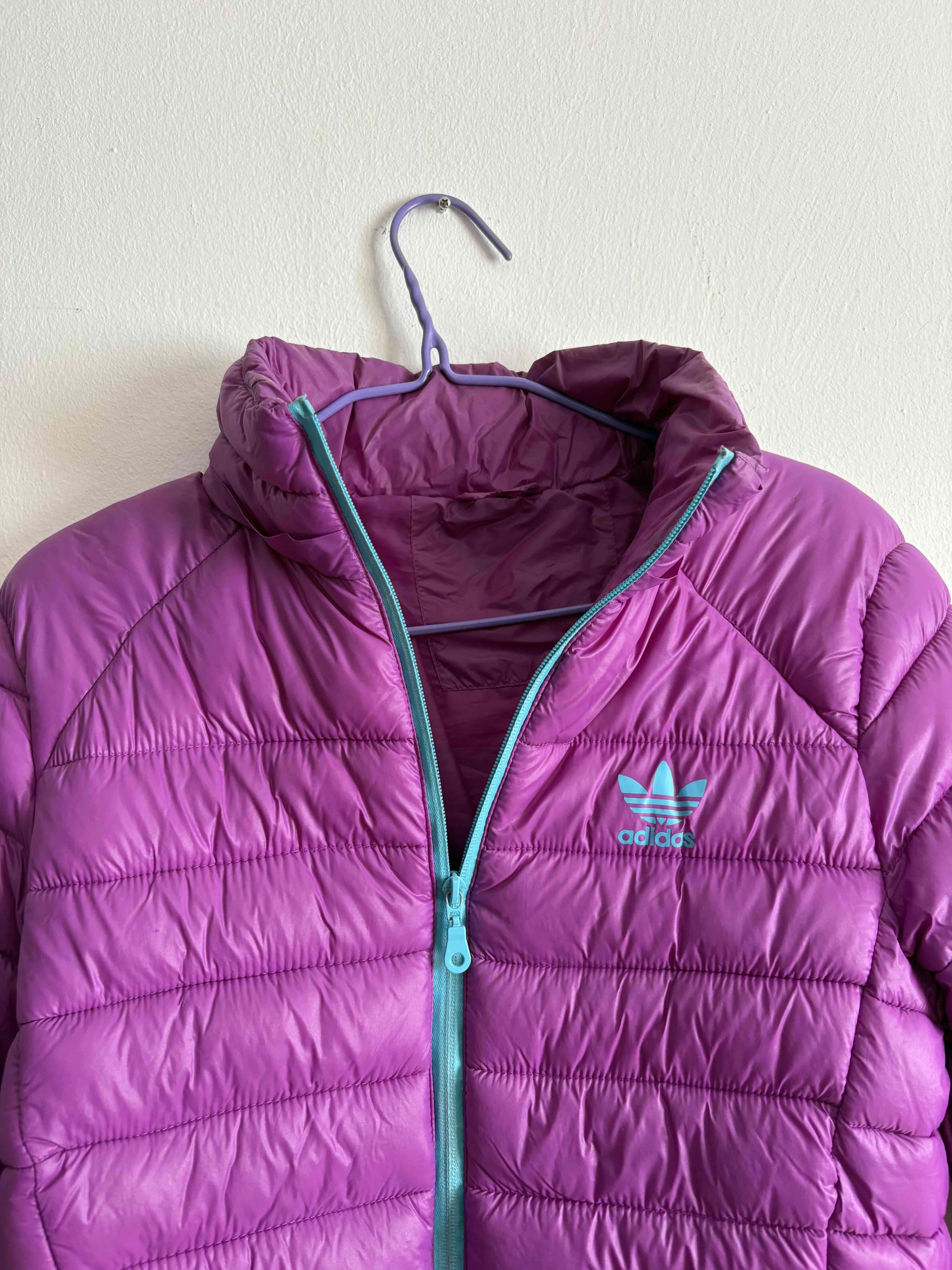 Chaqueta morada acolchada Adidas - miniatura 2