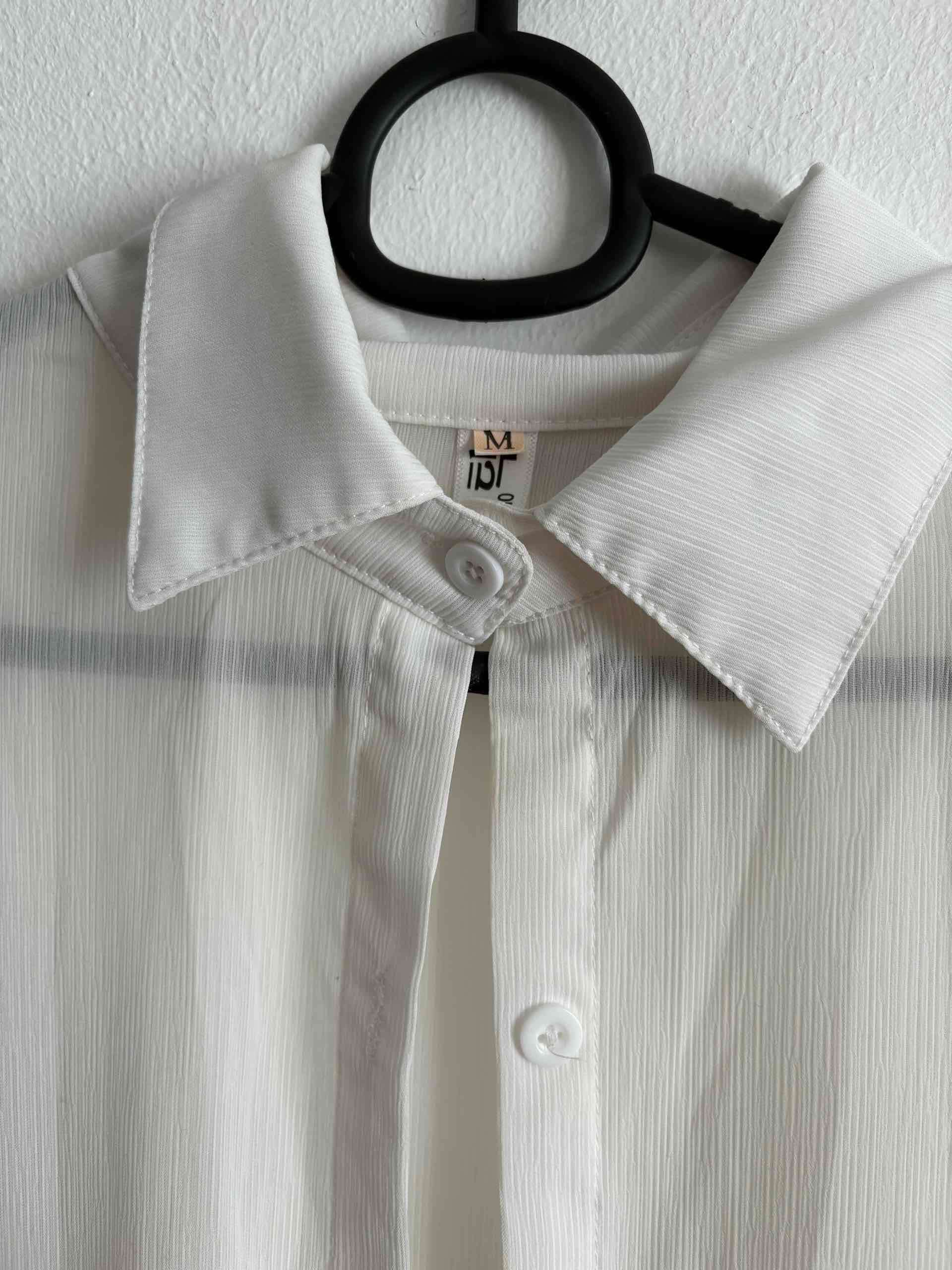 Vestido camisero blanco - miniatura 4