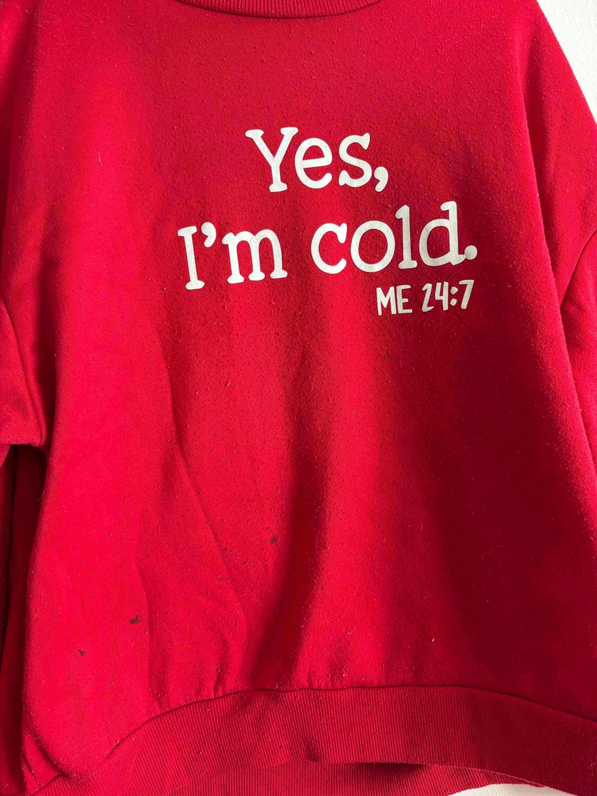 Polerón rojo con texto - miniatura 2