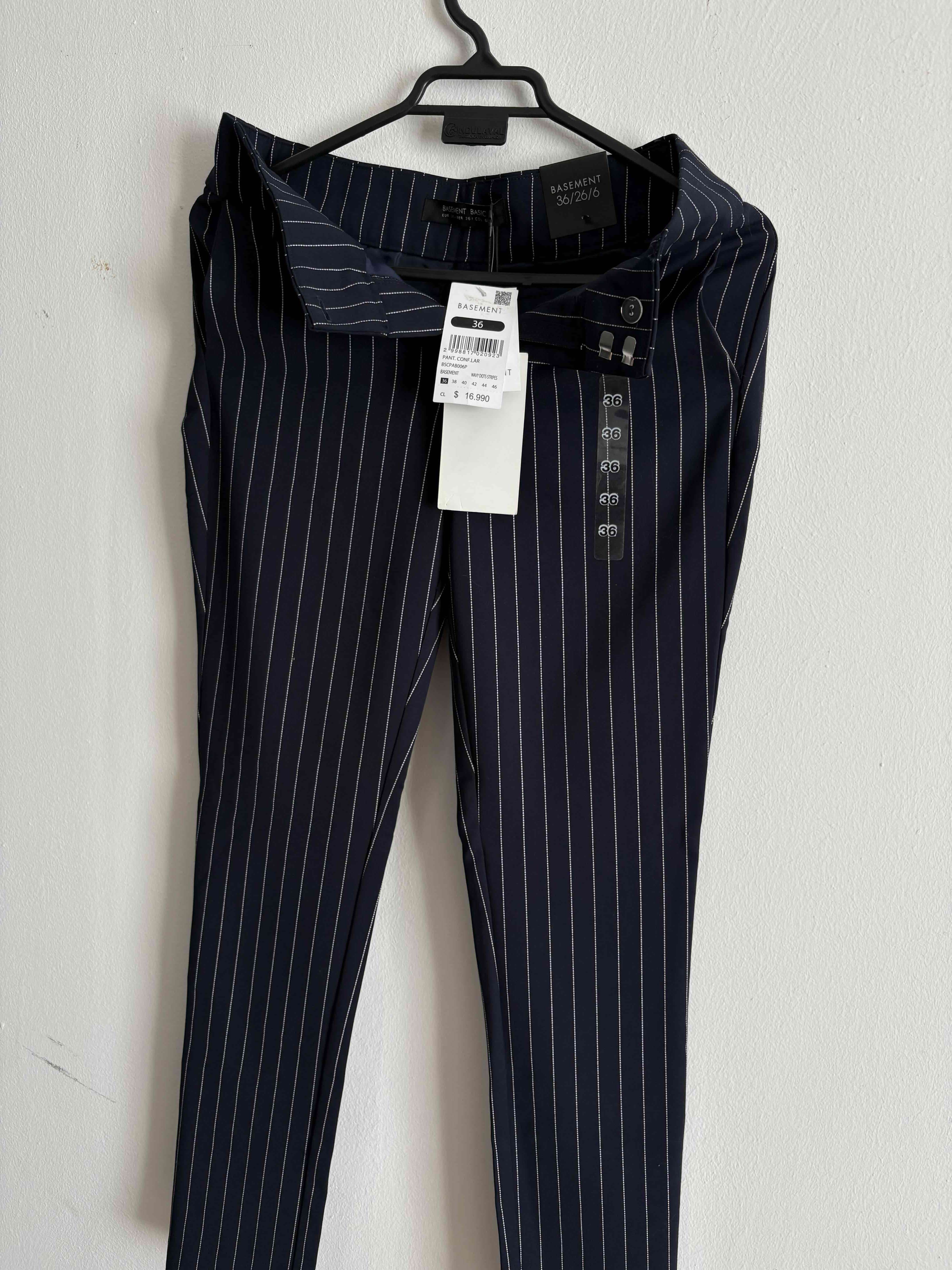 Pantalón a rayas azul oscuro - miniatura 2