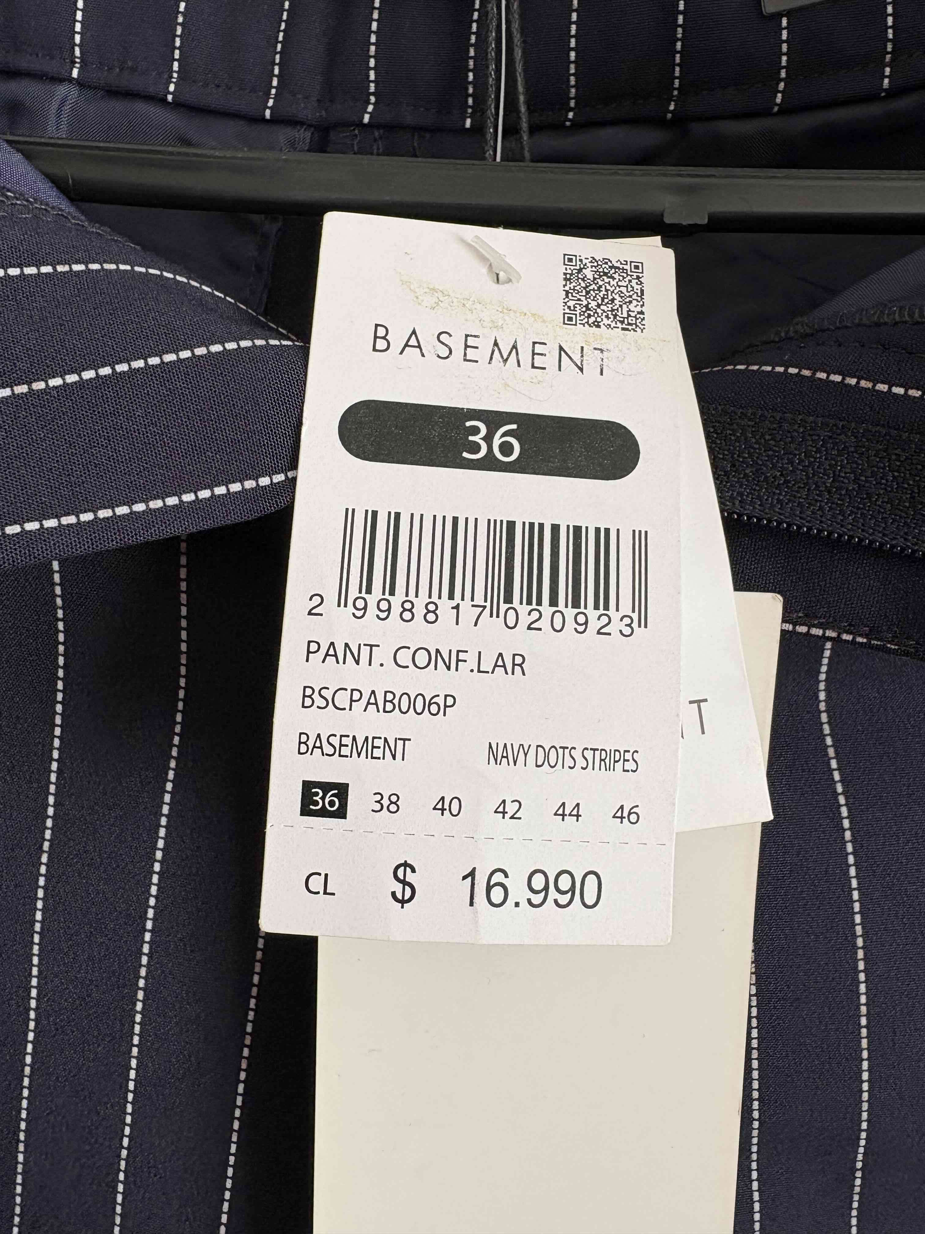 Pantalón a rayas azul oscuro - miniatura 3