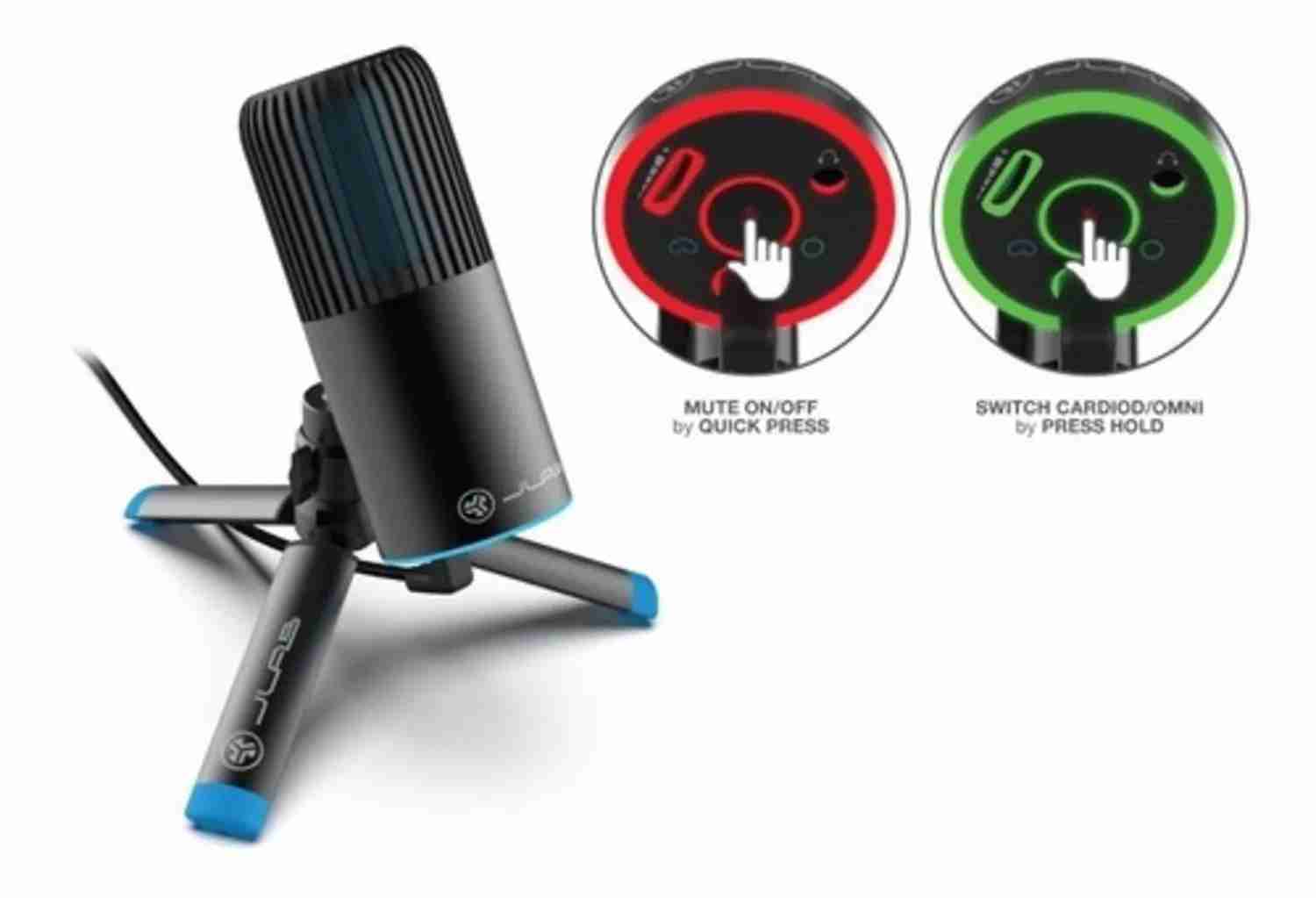 Micrófono JLab USB Negro - miniatura 3