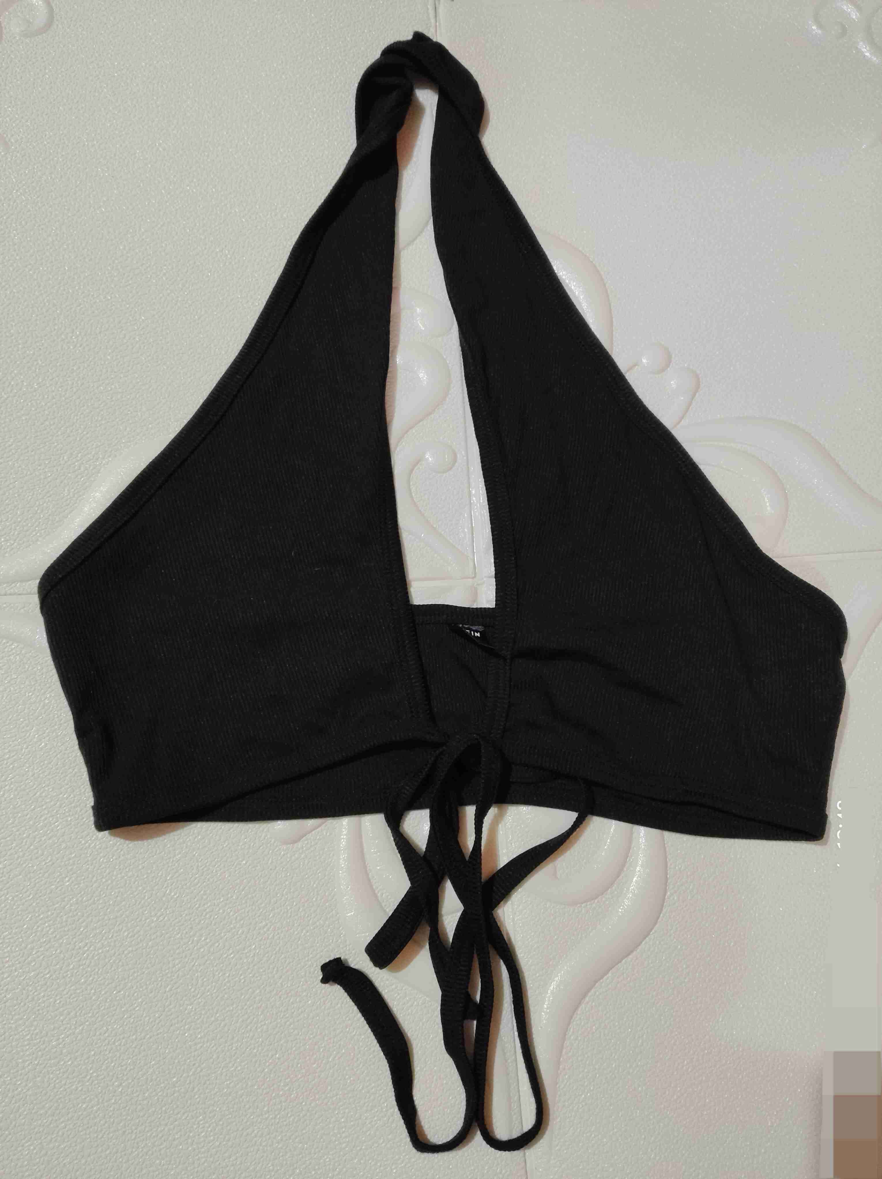 Top tubo negro con botones - miniatura 3