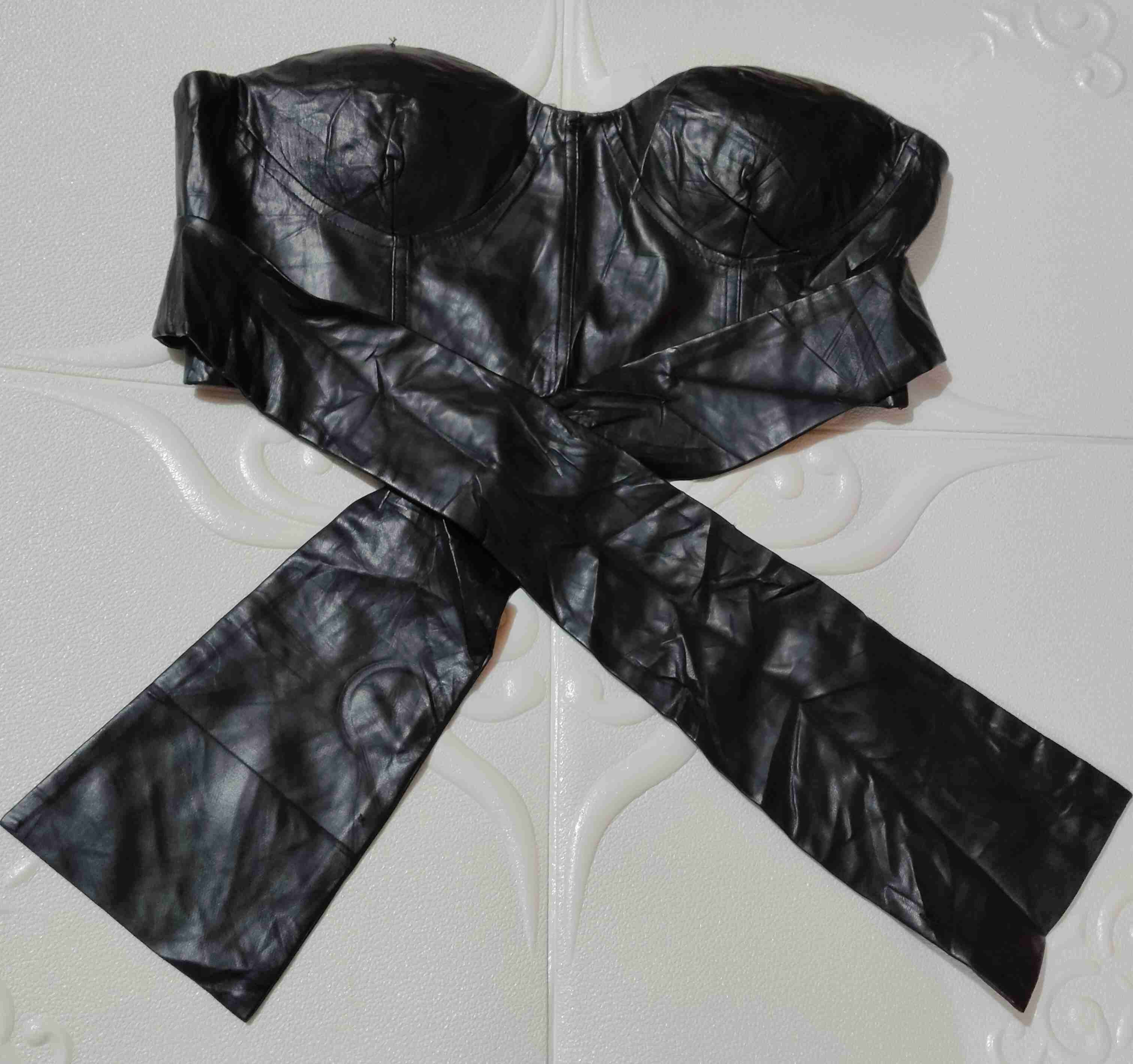 Top tubo negro con botones - miniatura 5