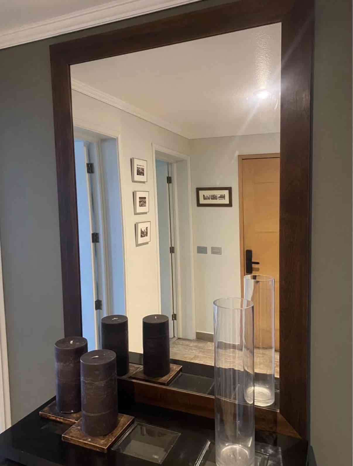 Espejo grande con marco de madera - miniatura 2