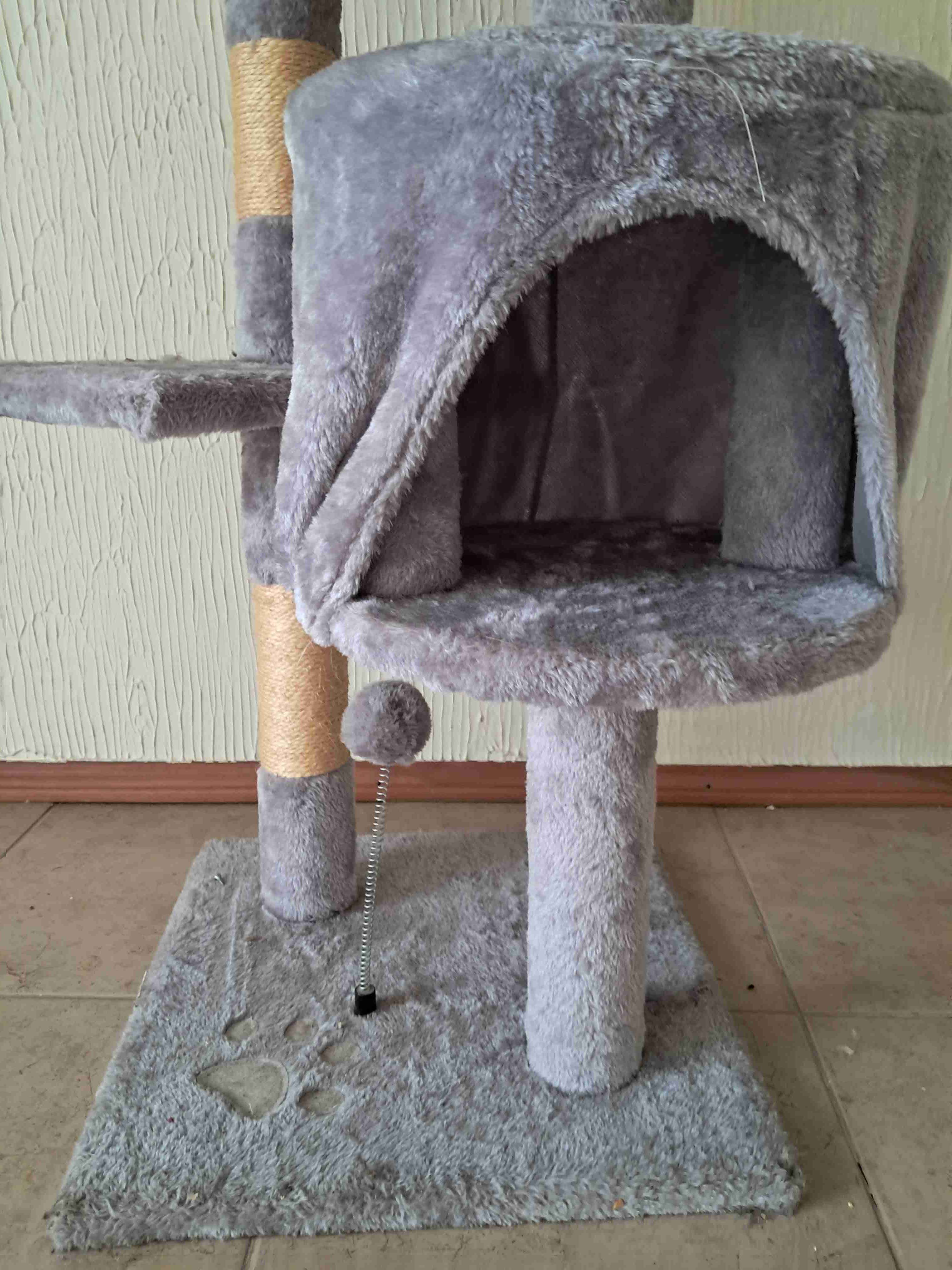 Árbol rascador para gatos gris - miniatura 2