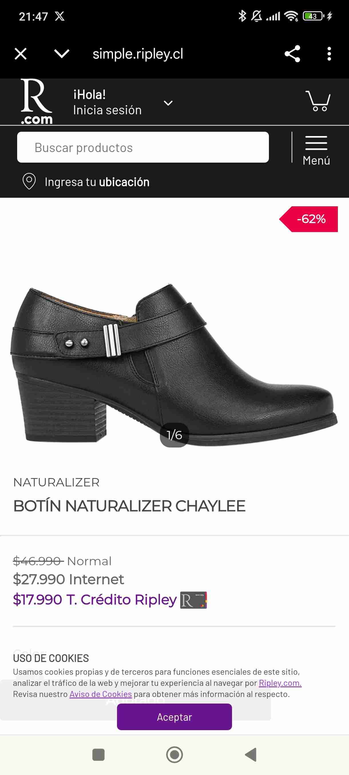 Zapatos negros de tacón medio - miniatura 4