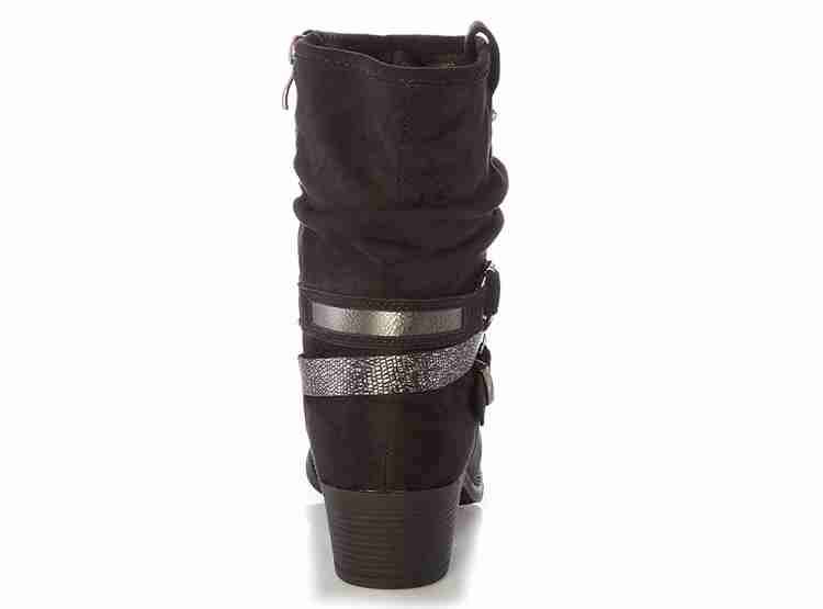 Botines Via Uno negros con hebilla - miniatura 3