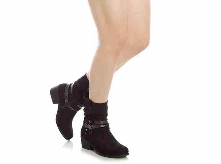 Botines Via Uno negros con hebilla - miniatura 4