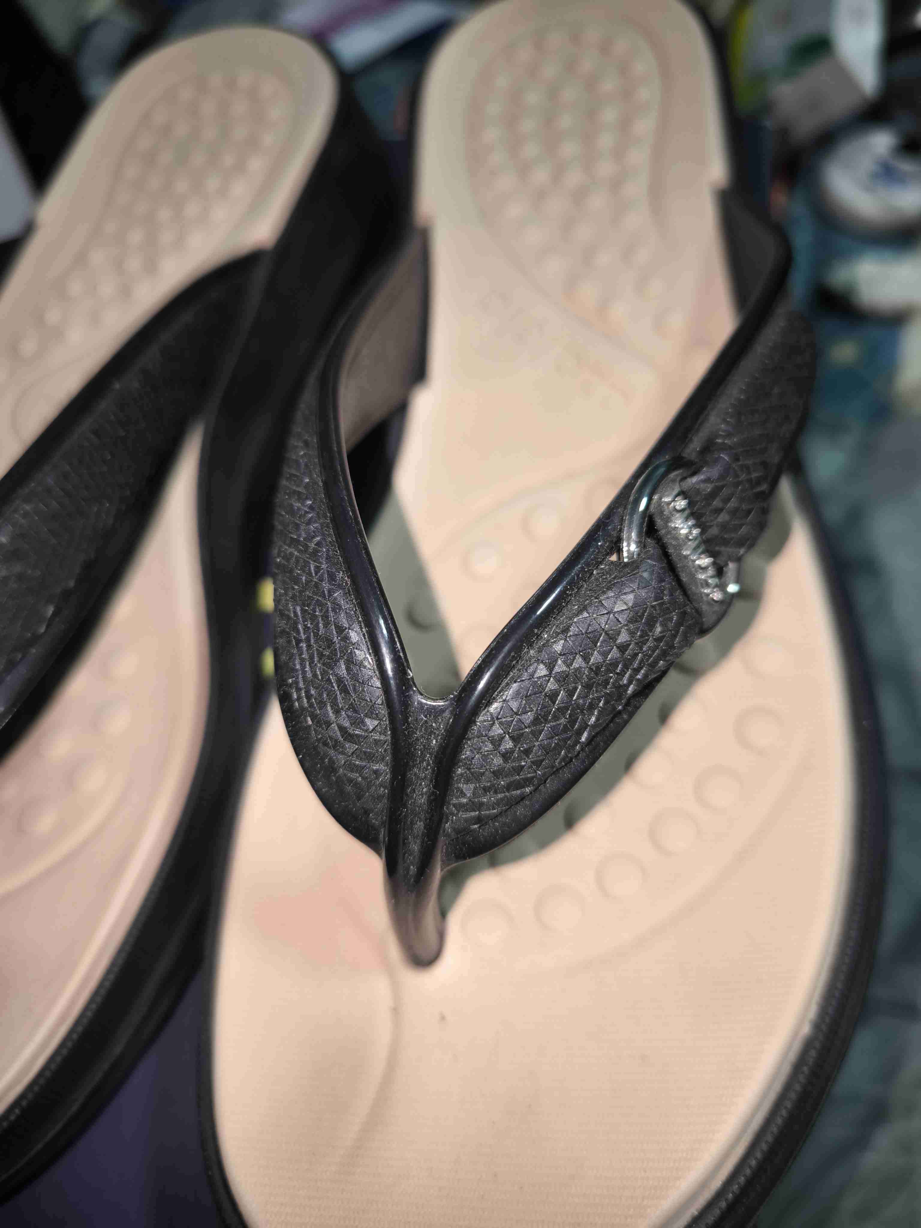 Sandalias flip-flop negras