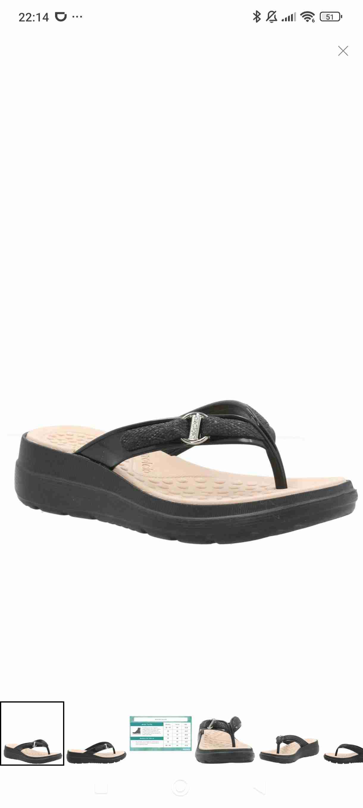 Sandalias flip-flop negras - miniatura 5