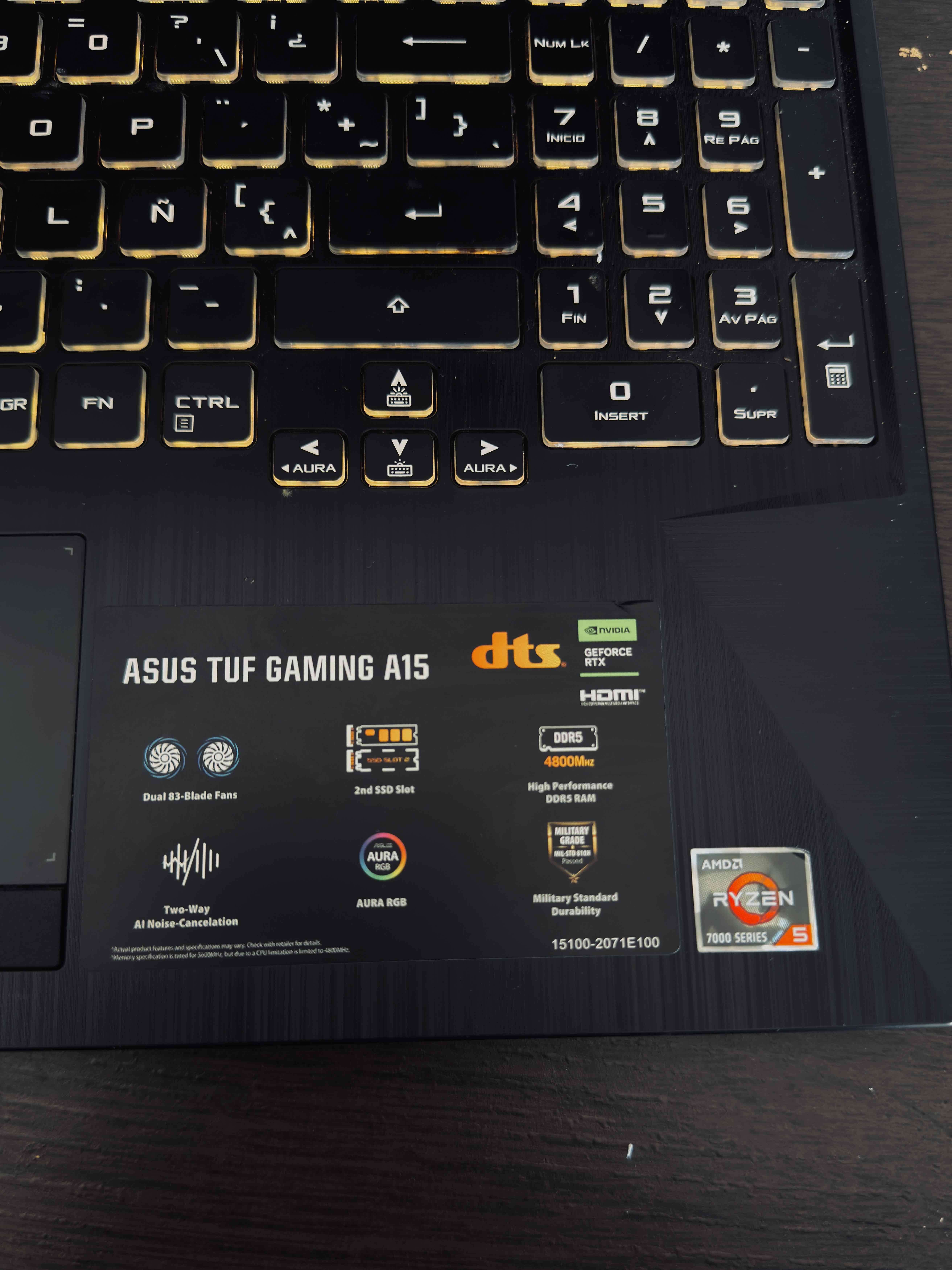 Laptop Asus TUF Gaming - miniatura 4