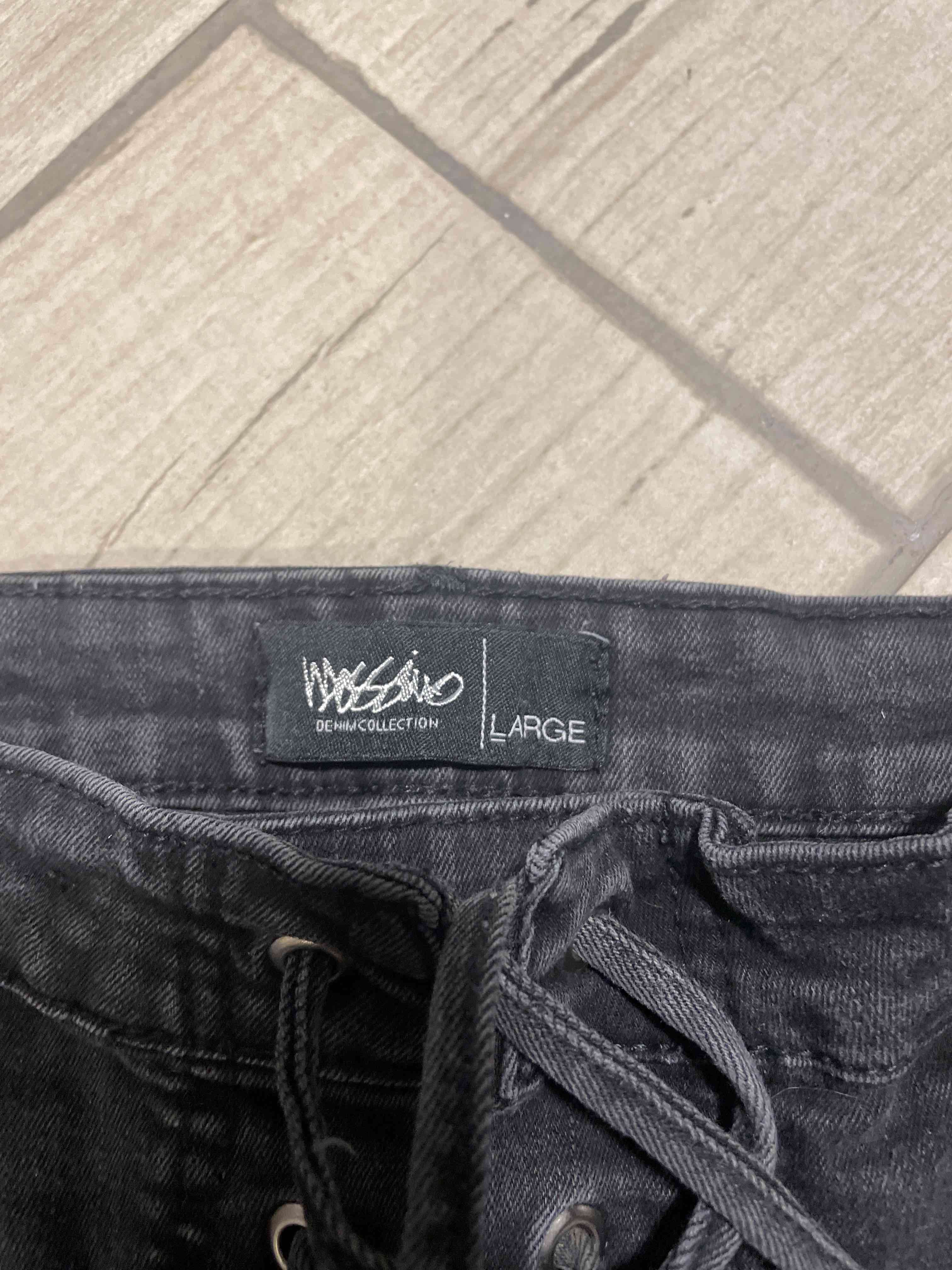 Falda denim negro jaspeado - miniatura 2