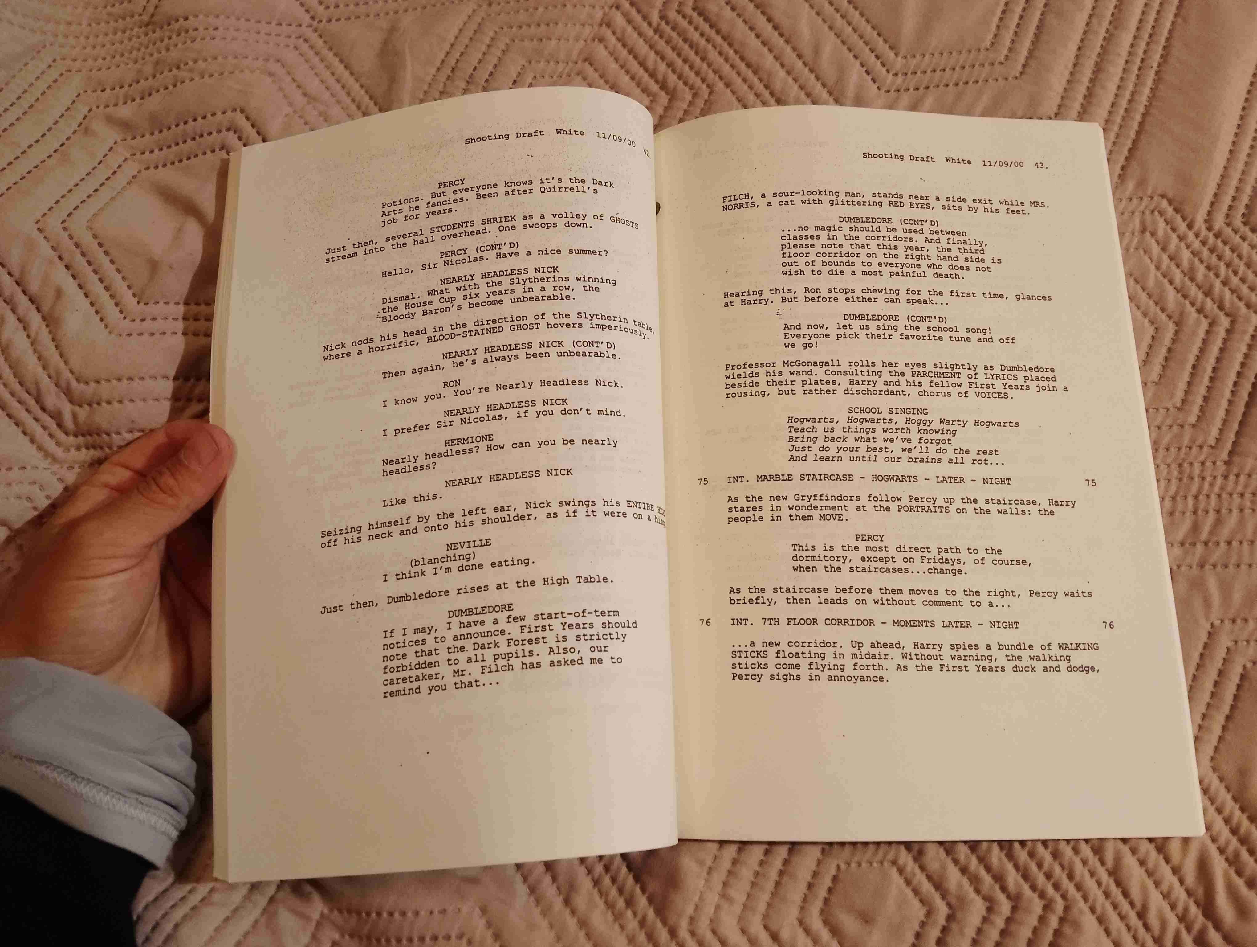 Guion autografiado Harry Potter - miniatura 2