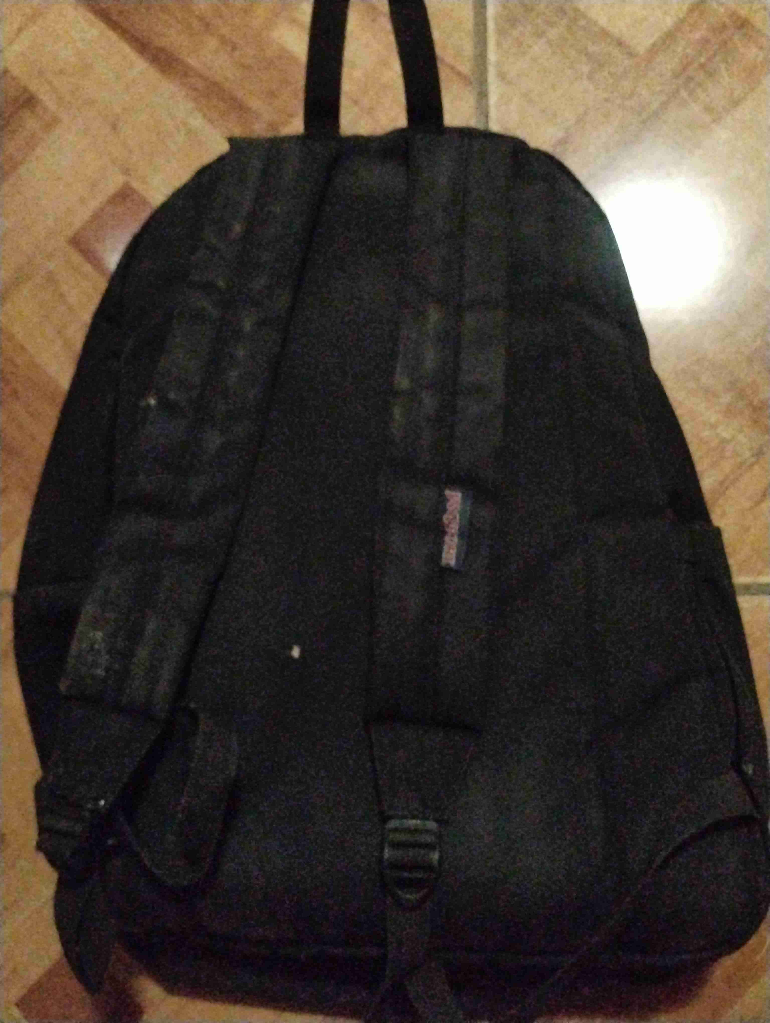 Mochila negra Jansport usada - miniatura 2