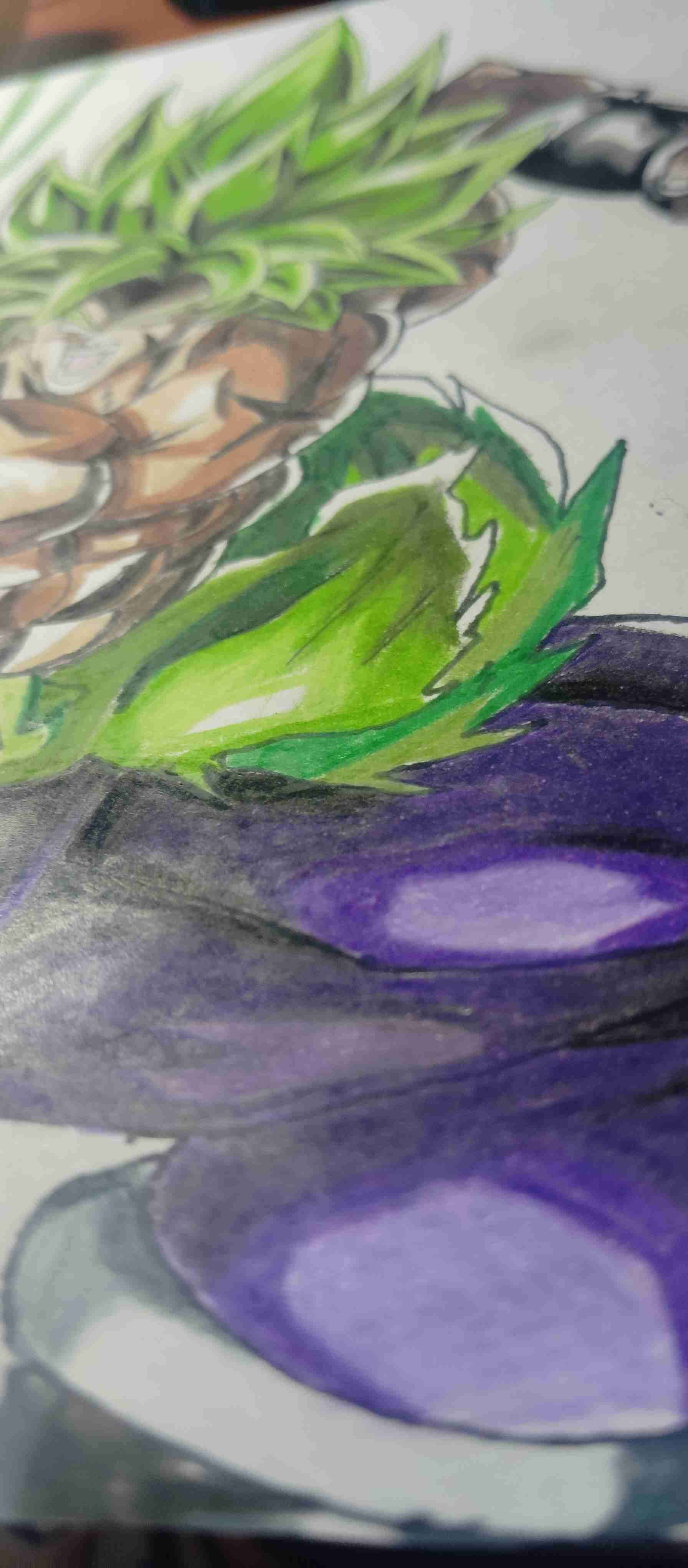 Dibujo epico de broly hecho por mi - miniatura 2