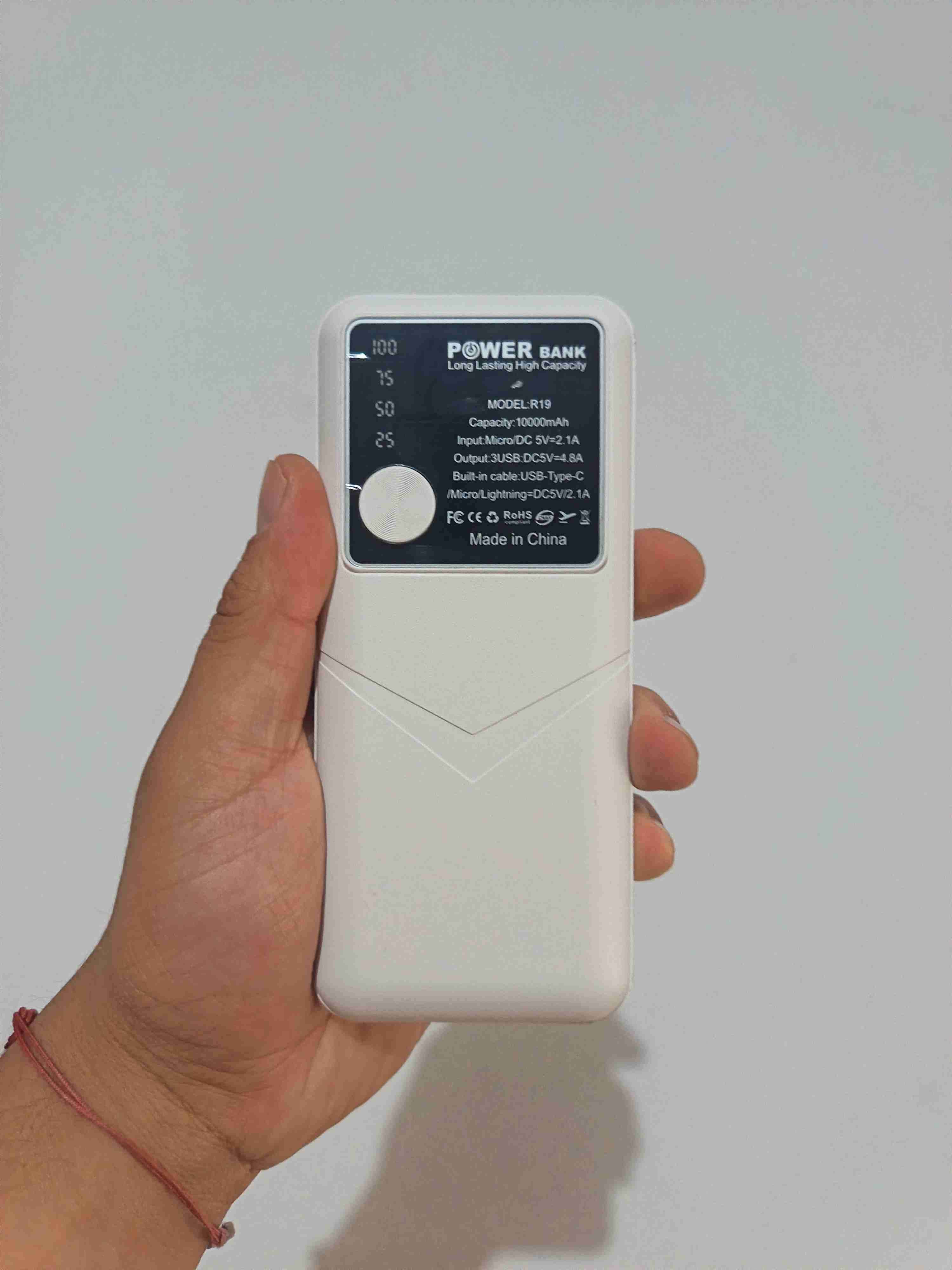 Power bank blanco 10000mAh