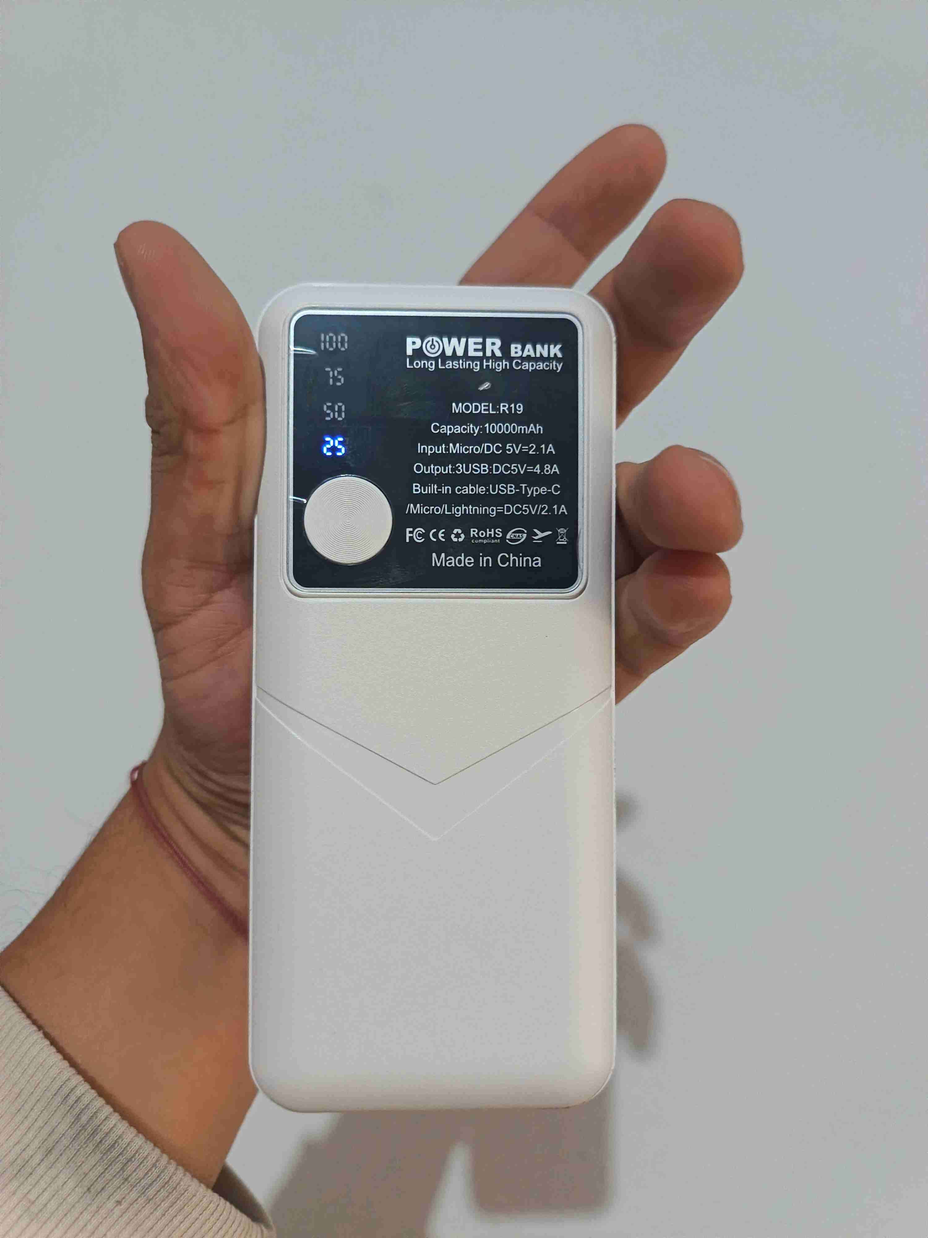 Power bank blanco 10000mAh - miniatura 4