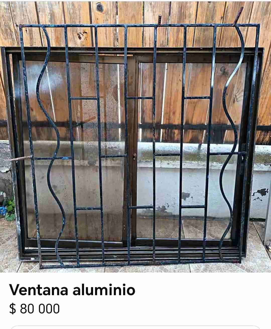Ventanas de aluminio con reja (protecciones?)