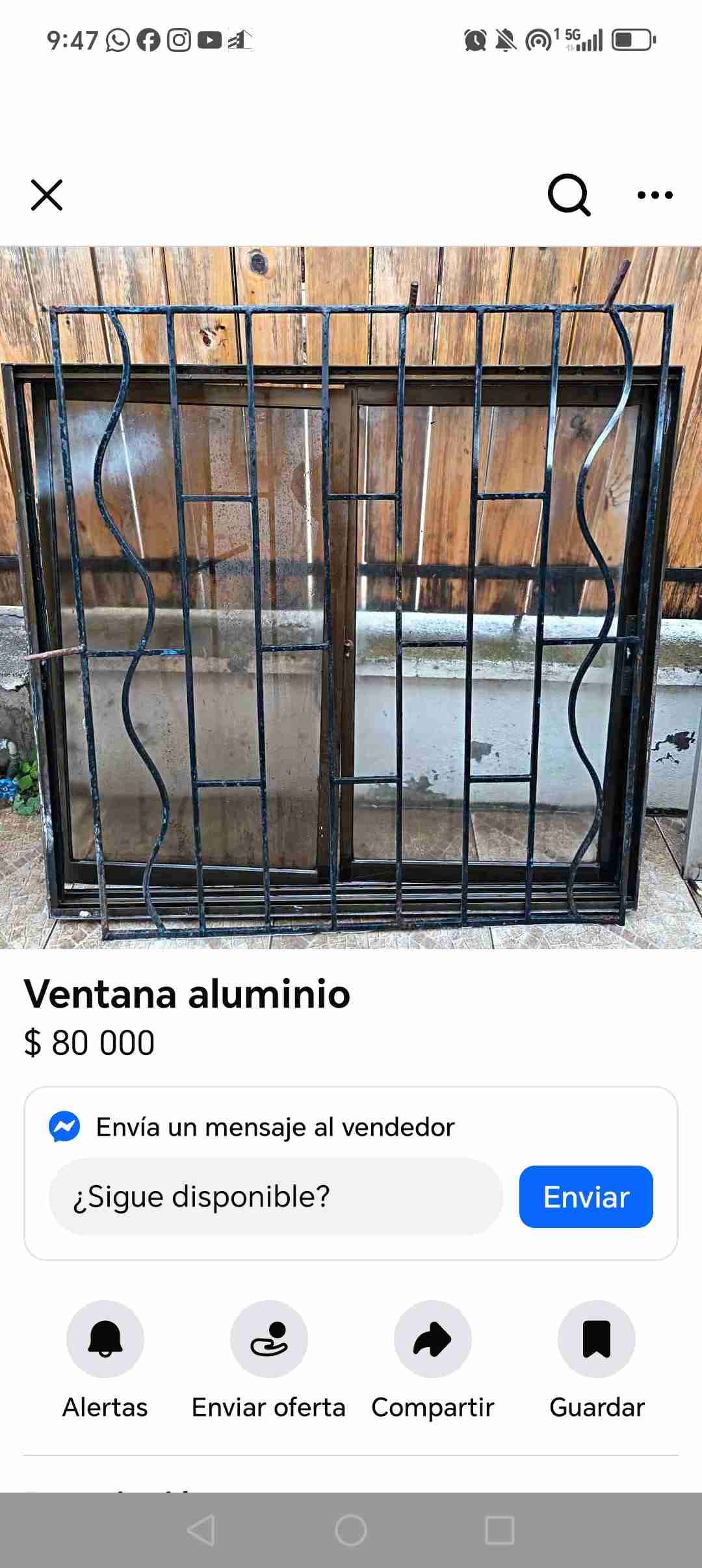 Ventanas de aluminio con reja (protecciones?) - 2
