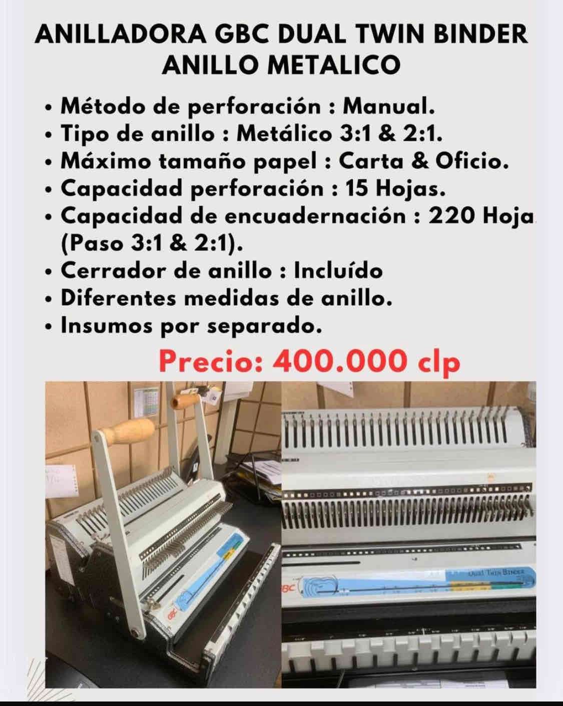 Anilladora GBC Dual Twin Binder - miniatura 2