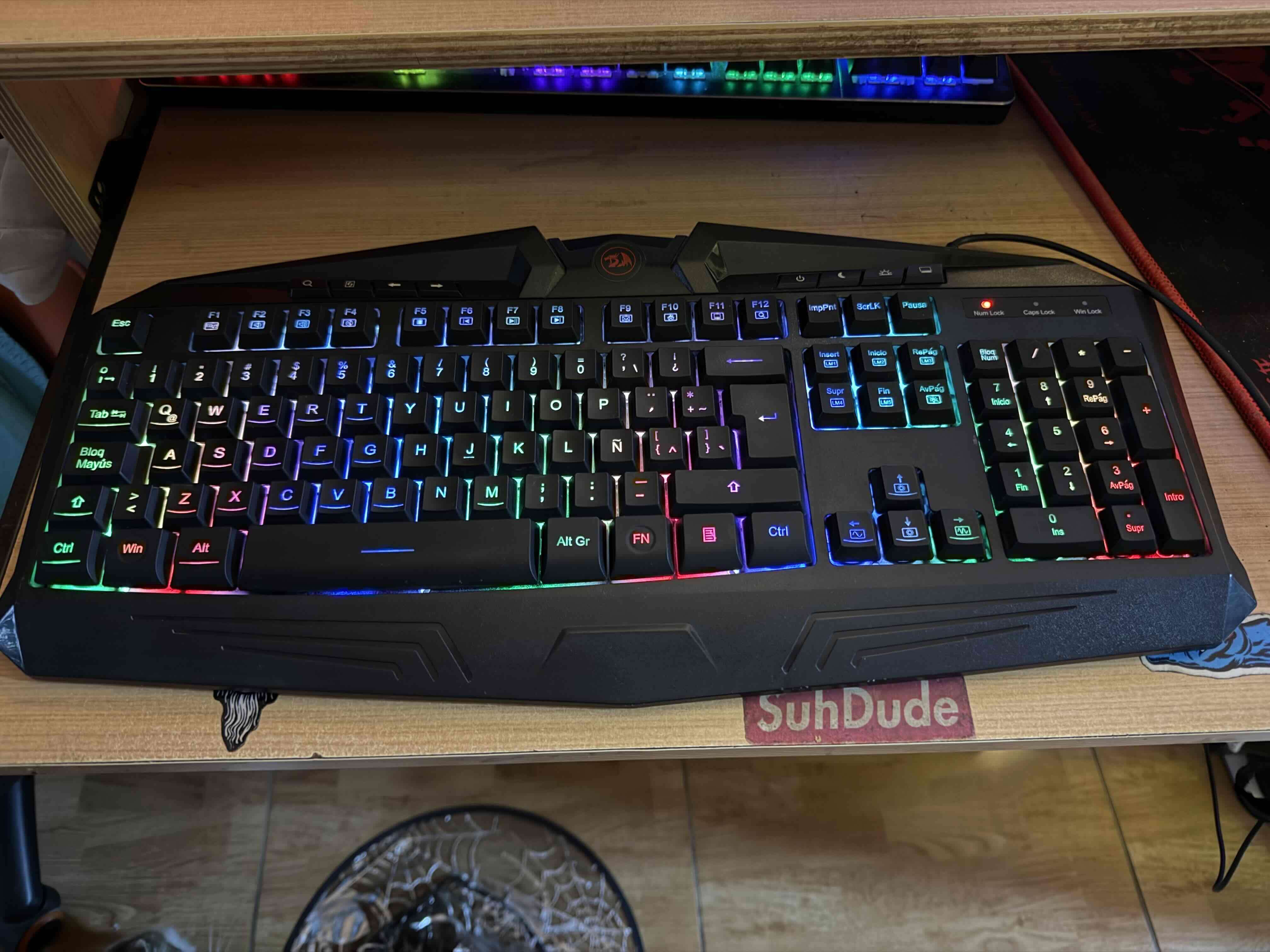 Teclado gaming retroiluminado redragon - miniatura 2