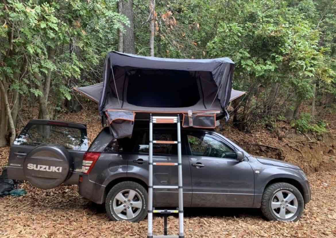 Carpa de techo para auto