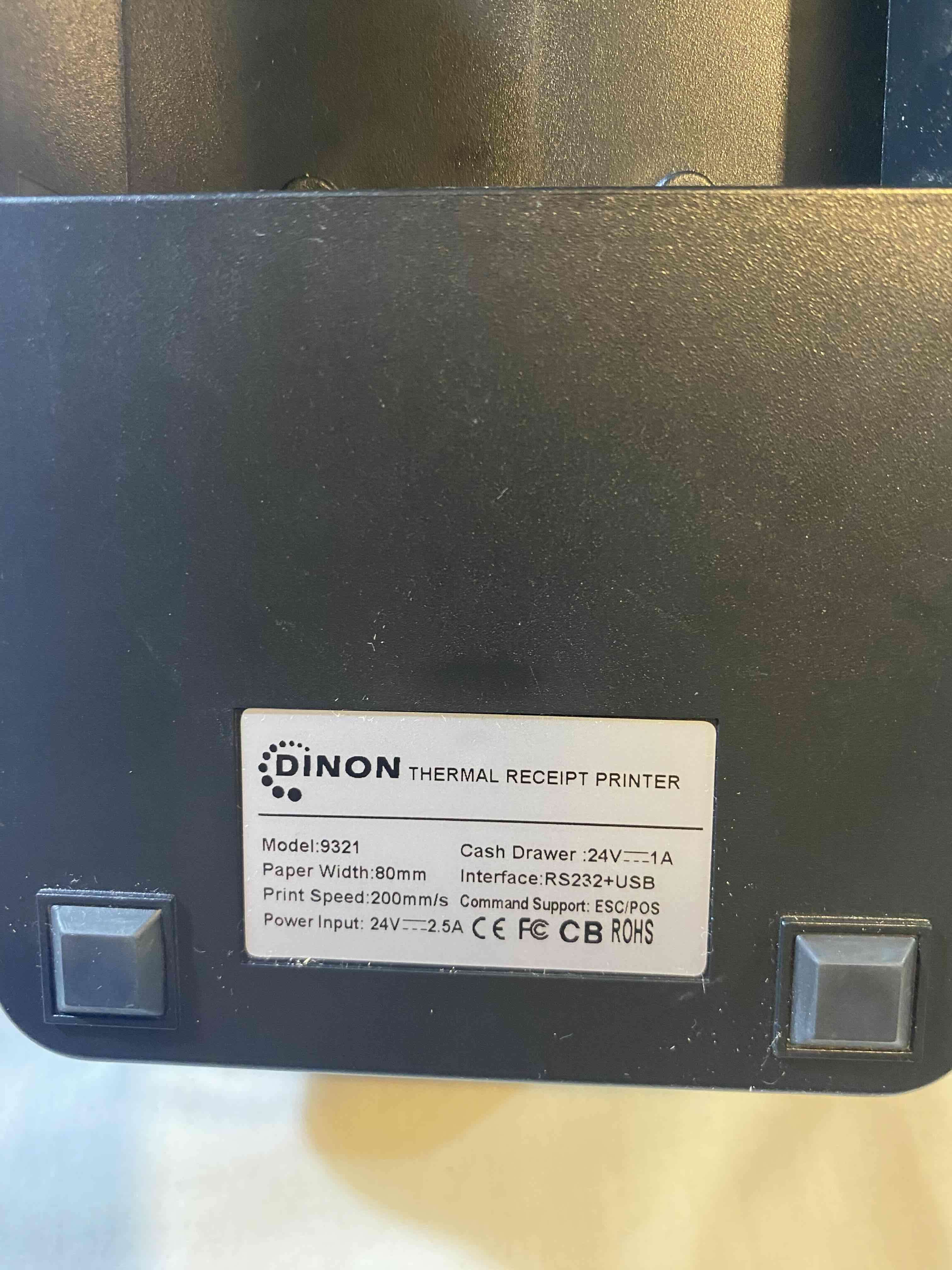 Impresora térmica Dinon negra - miniatura 4