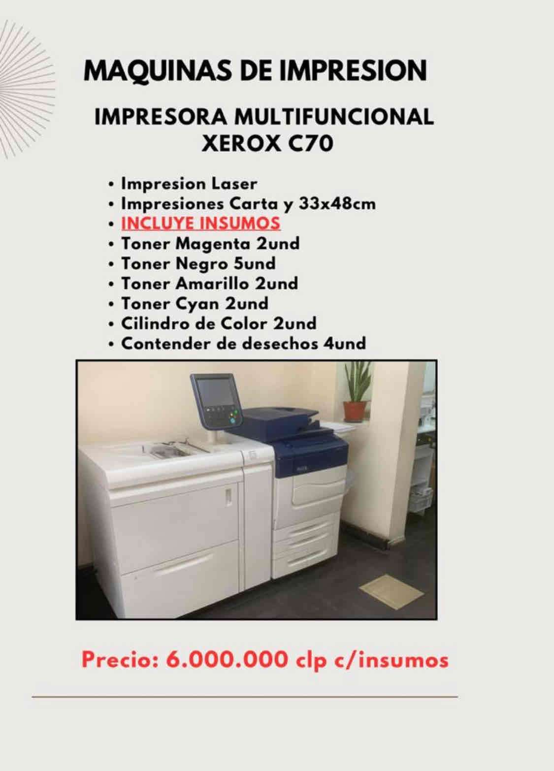 Impresora multifuncional Xerox C70