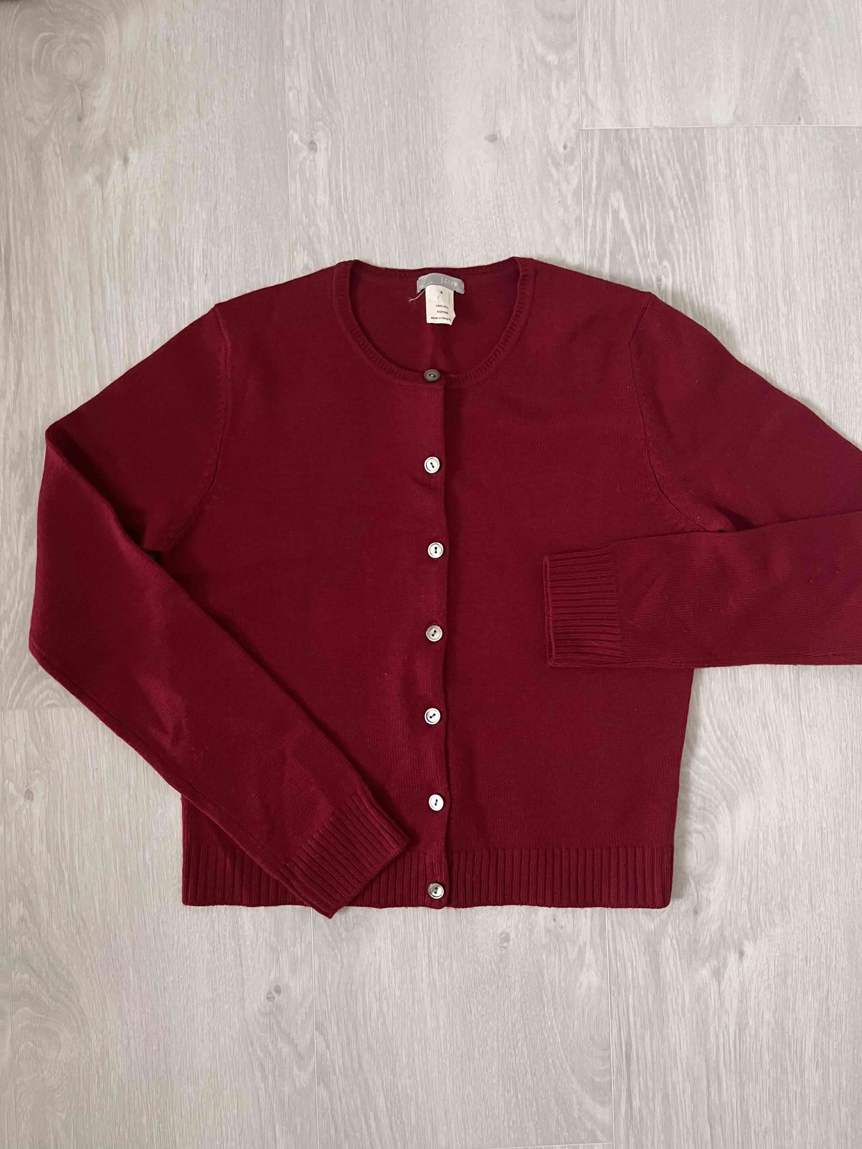 Cardigan rojo mujer
