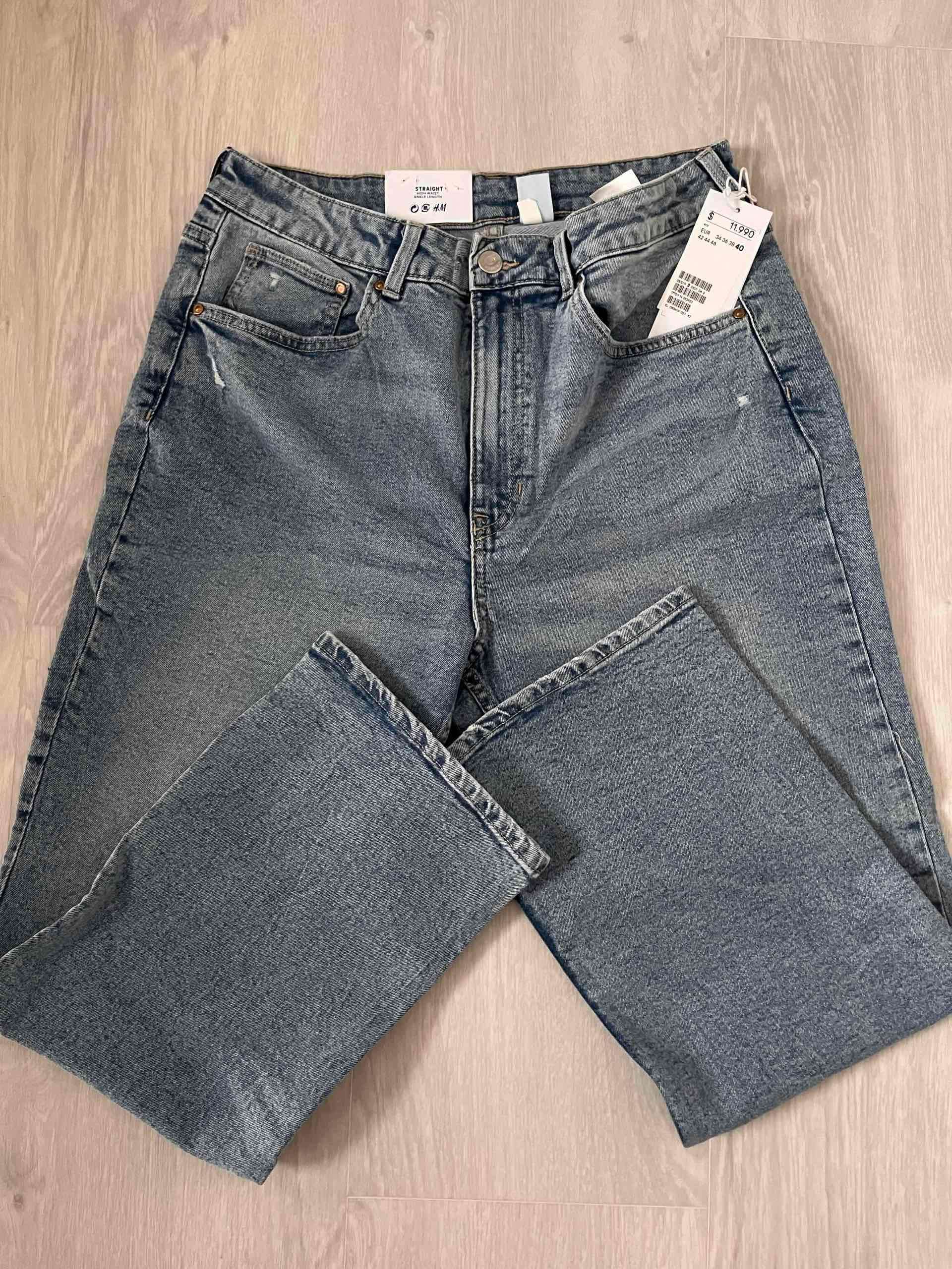 Jeans rectos H&M gris