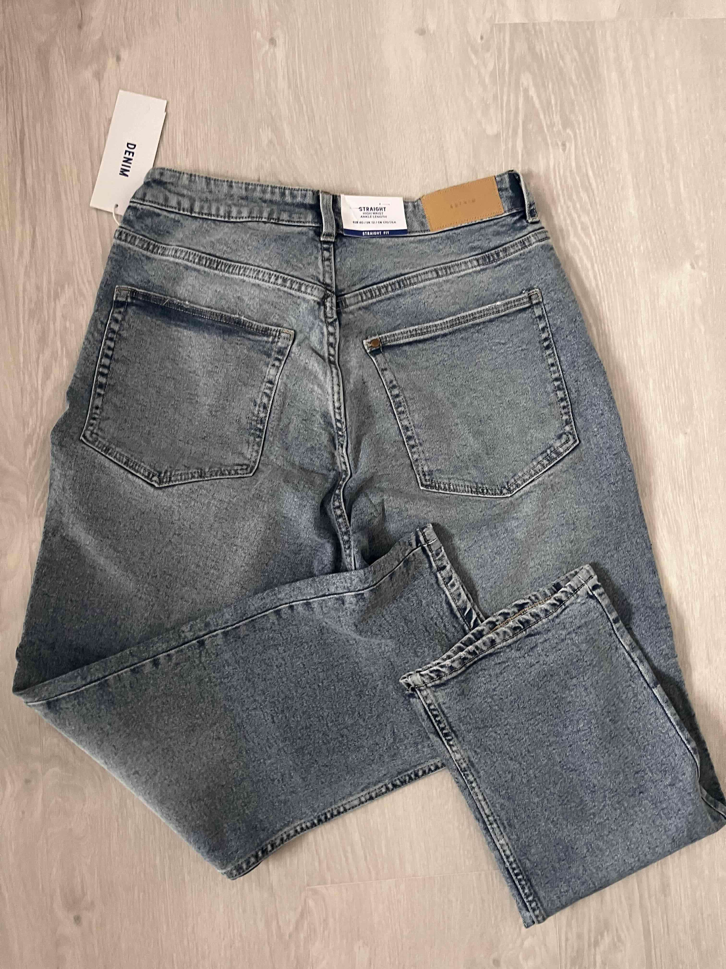 Jeans rectos H&M gris - miniatura 2