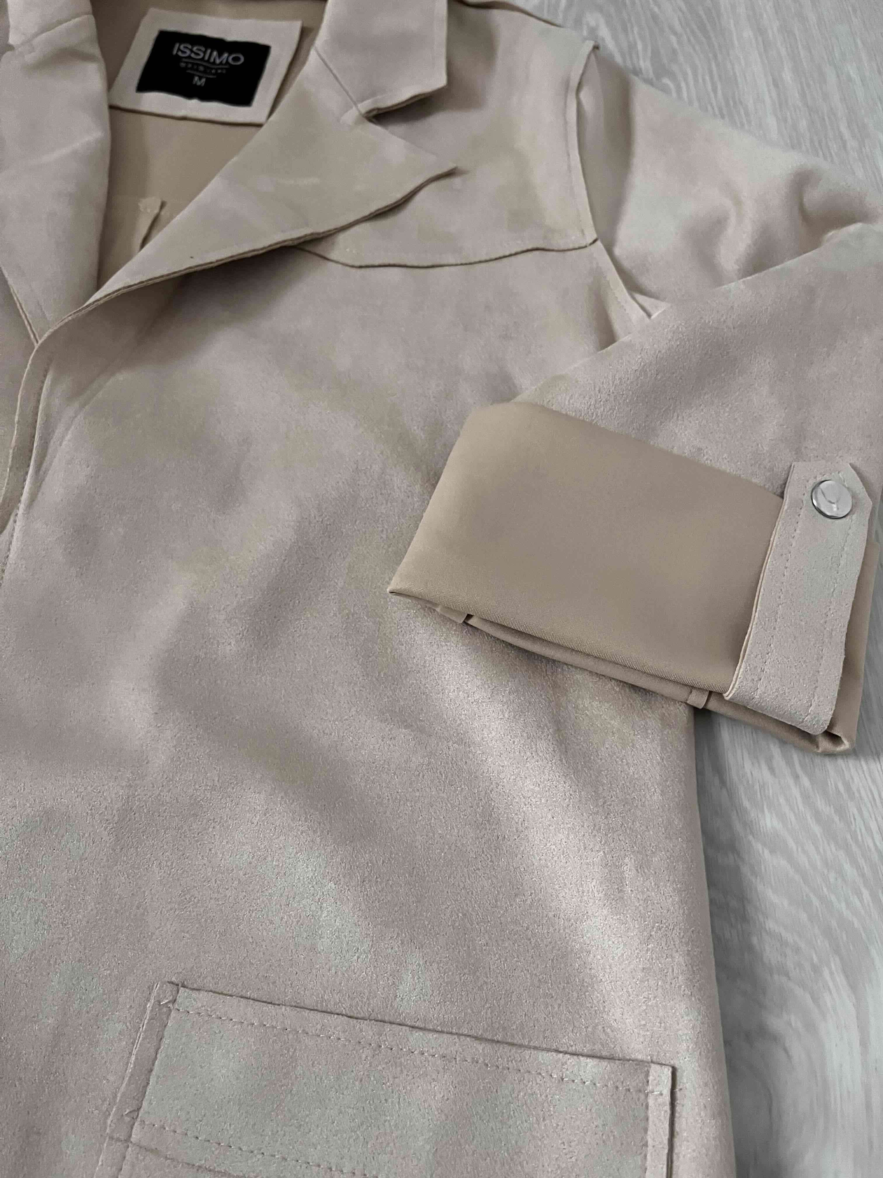 Abrigo beige corte recto - miniatura 2