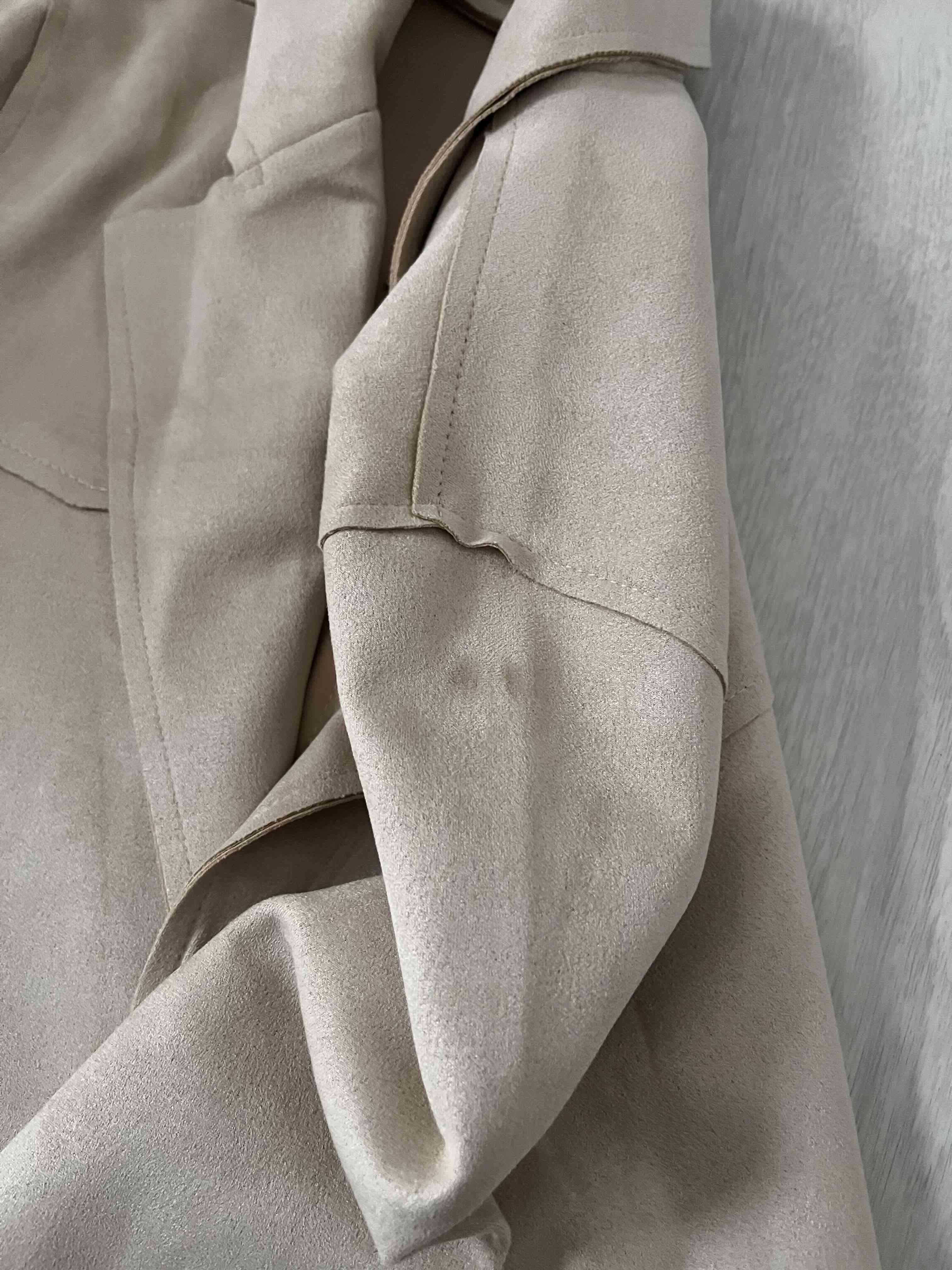 Abrigo beige corte recto - miniatura 3