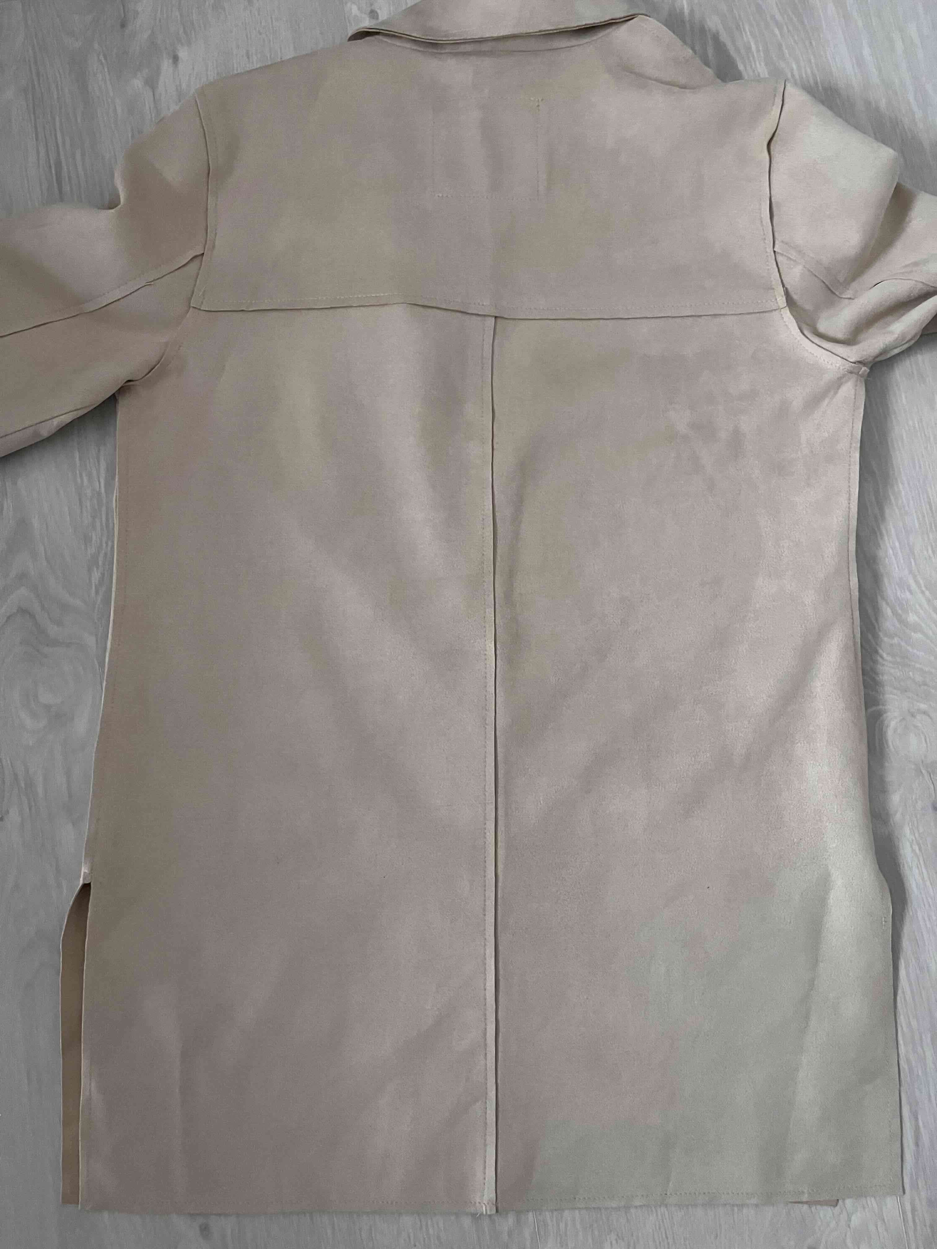 Abrigo beige corte recto - miniatura 4