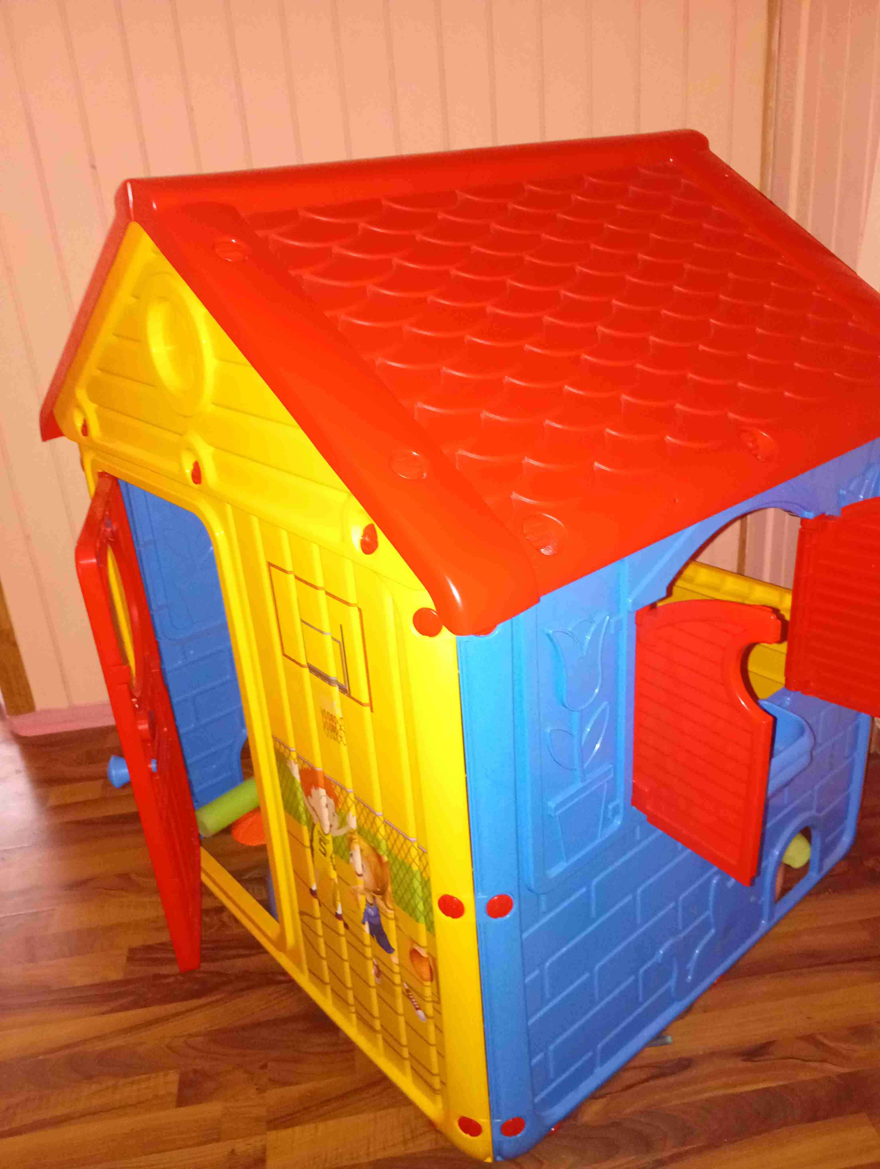 Casita de juegos infantil colorida - miniatura 2