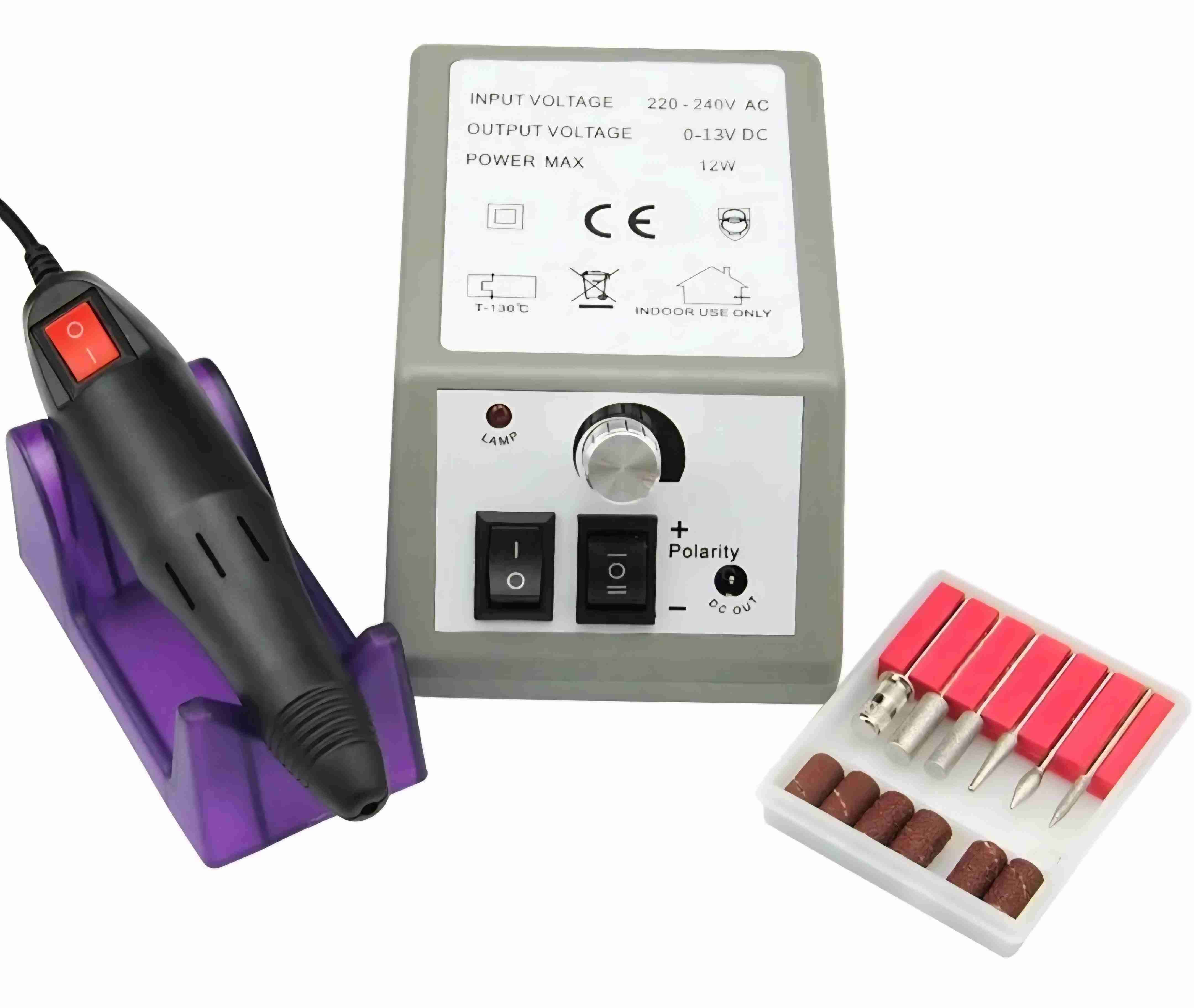 Kit de manicura eléctrico profesional - miniatura 2