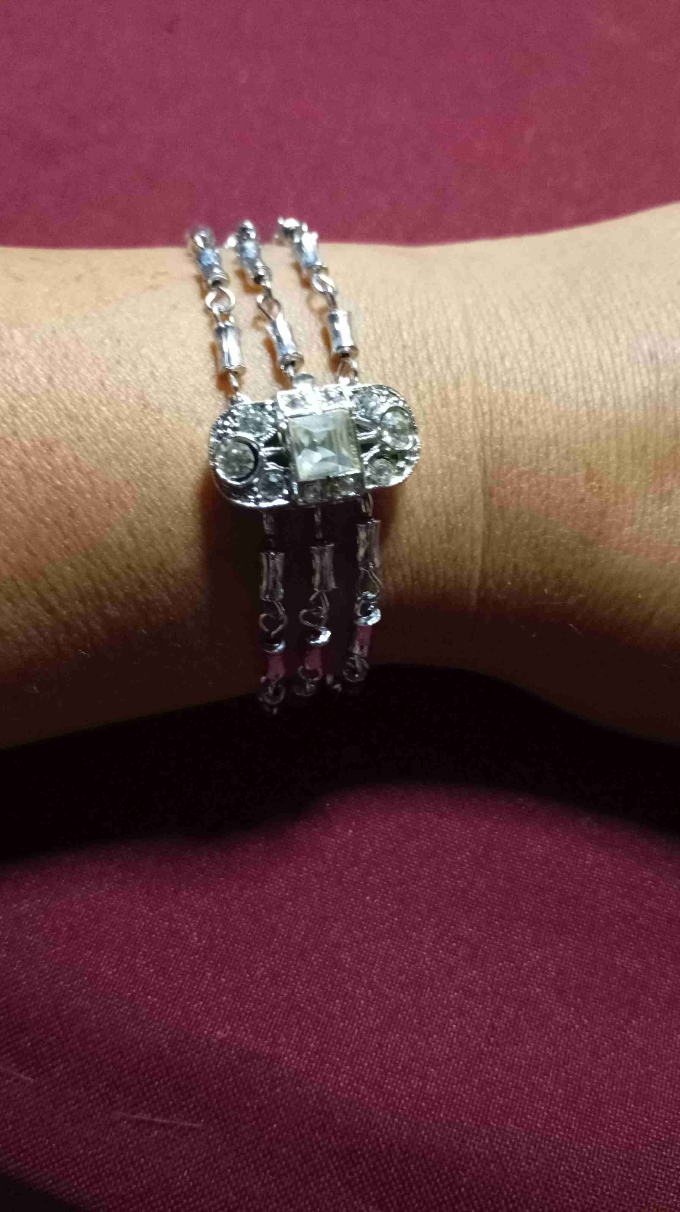 Broche vintage con diamantes - miniatura 4