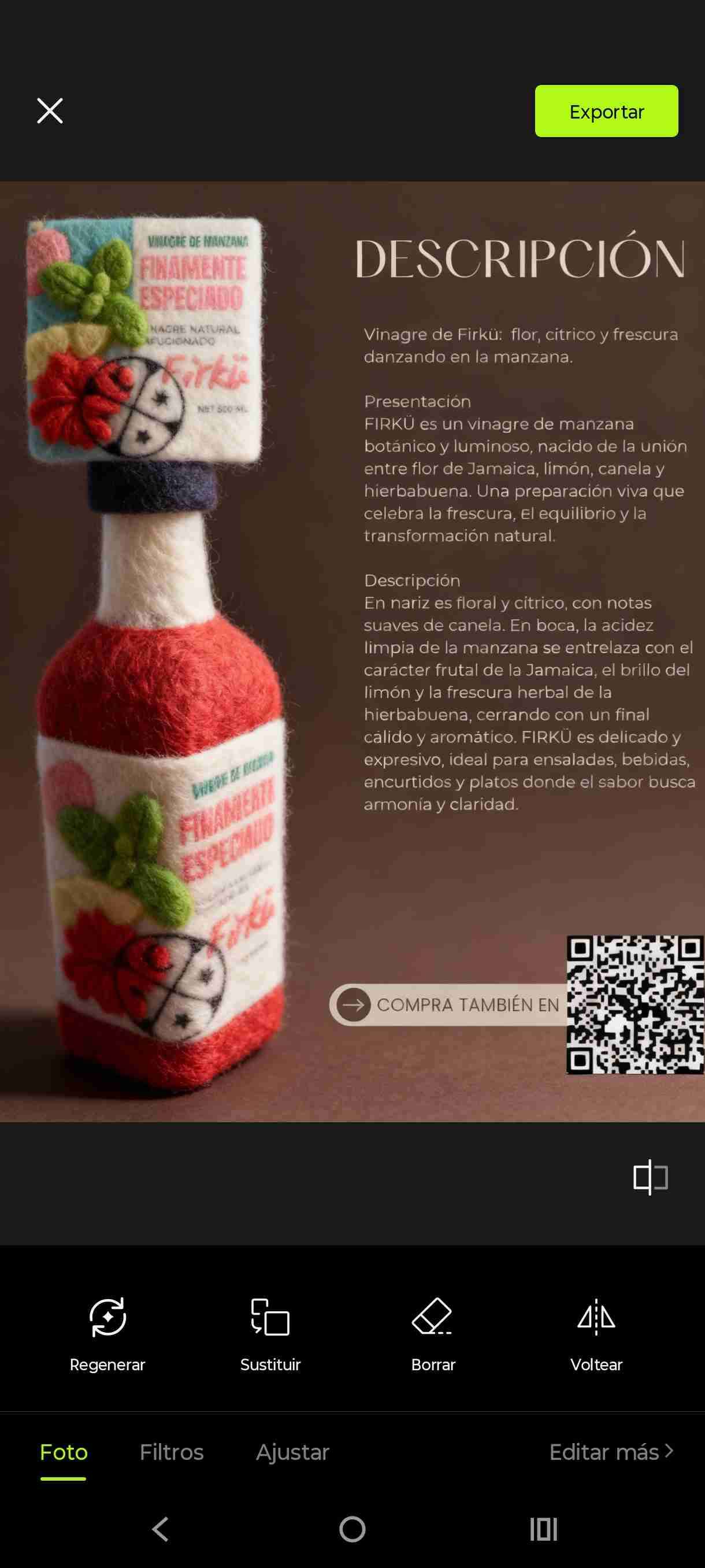 Vinagre Firku infusionado 500ml - miniatura 2