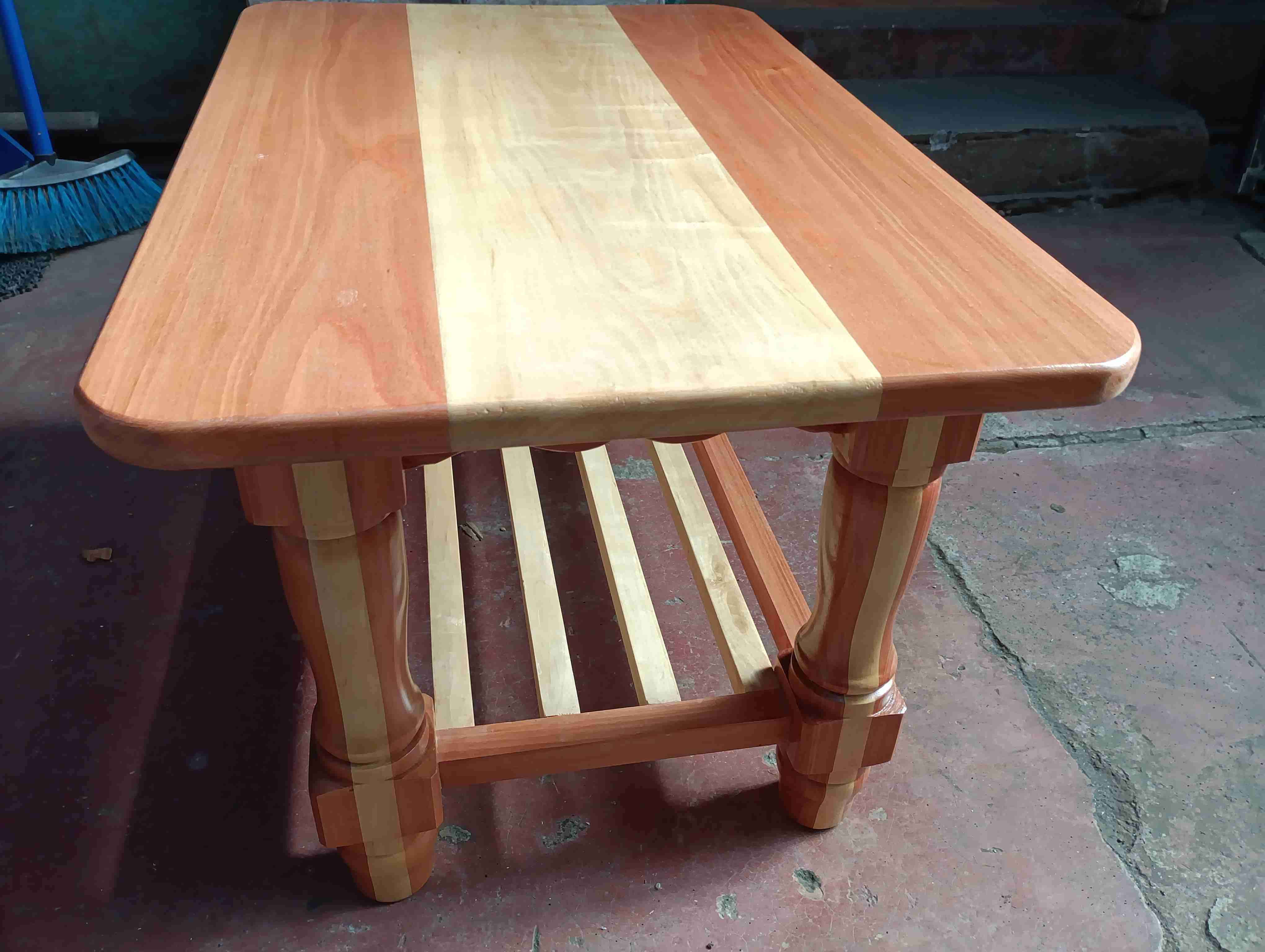 Mesa de centro madera clara - miniatura 4