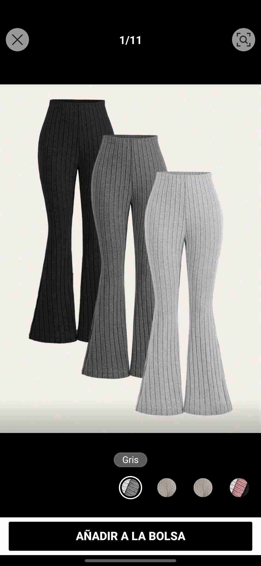Pantalones acampanados push up