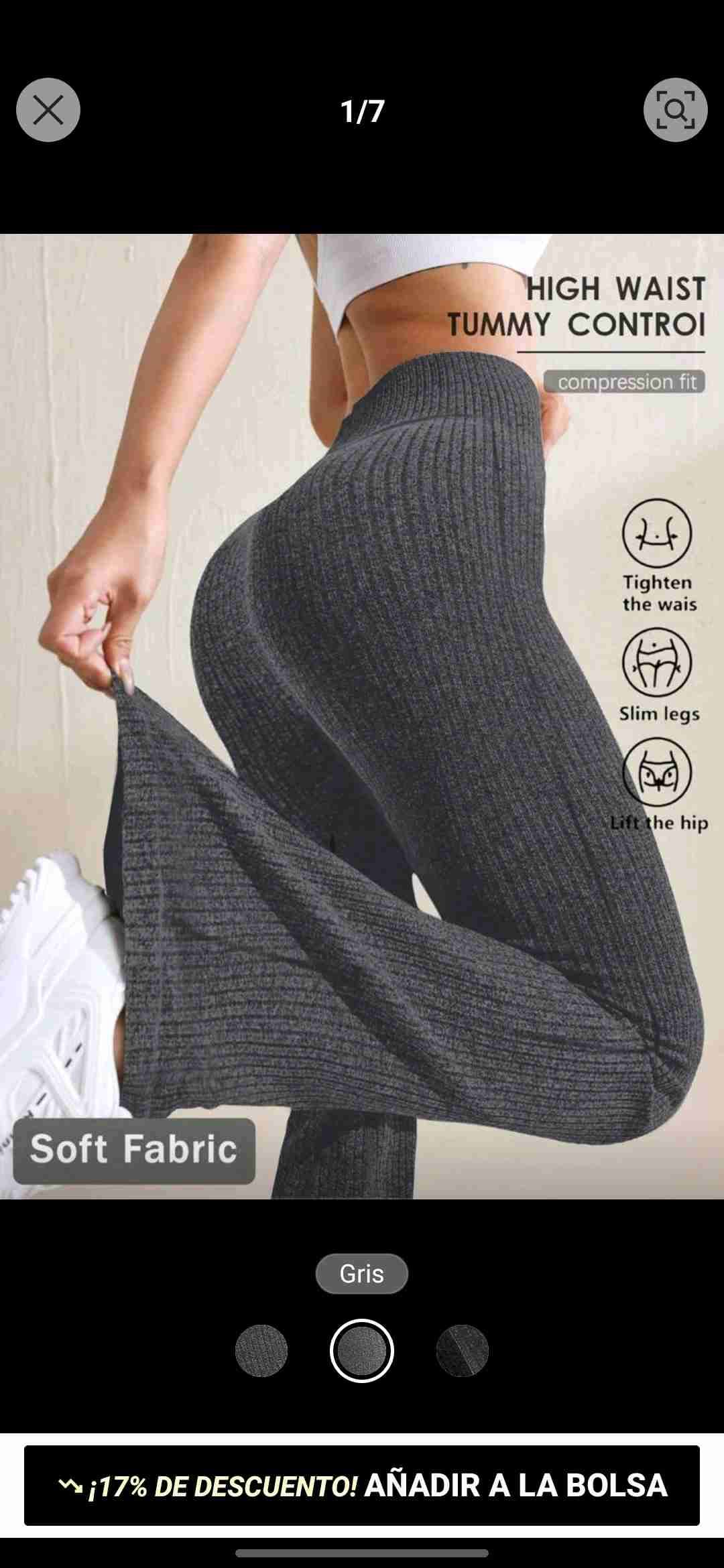 Pantalones acampanados push up - miniatura 4